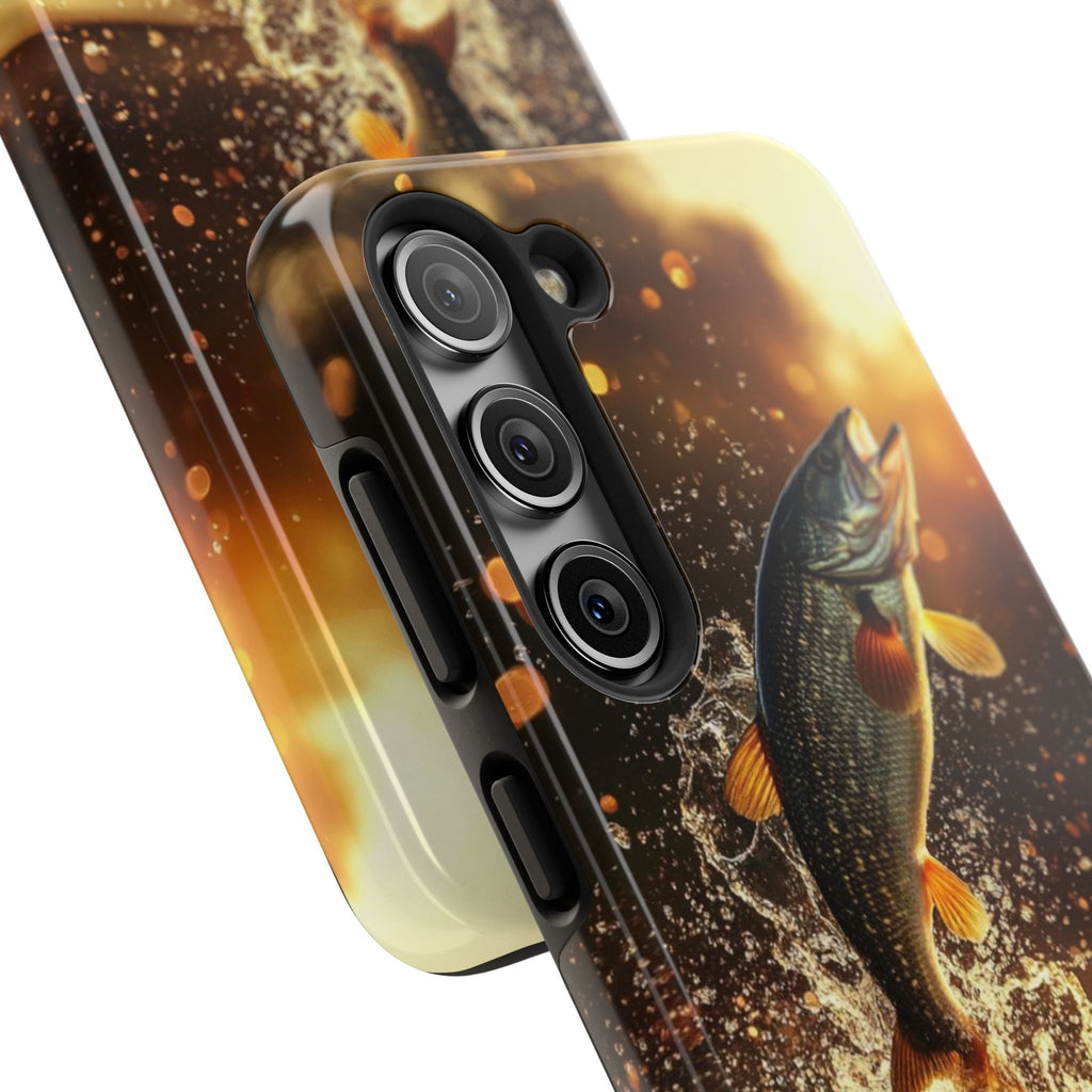 Jumping Bass Fish Theme Phone Cases for iPhones & Samsung Phones