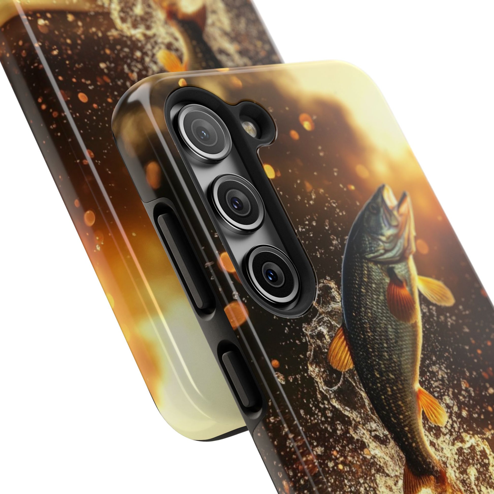Jumping Bass Fish Theme Phone Cases for iPhones & Samsung Phones