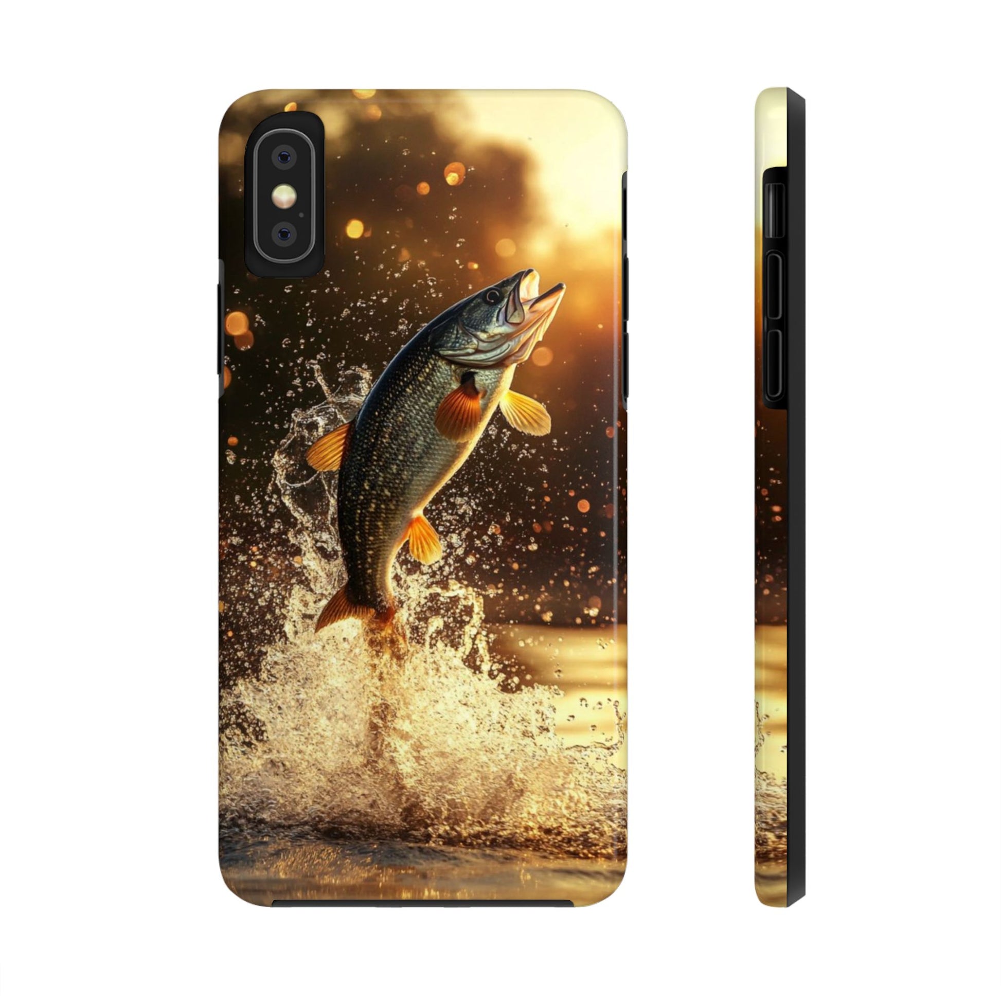 Jumping Bass Fish Theme Phone Cases for iPhones & Samsung Phones