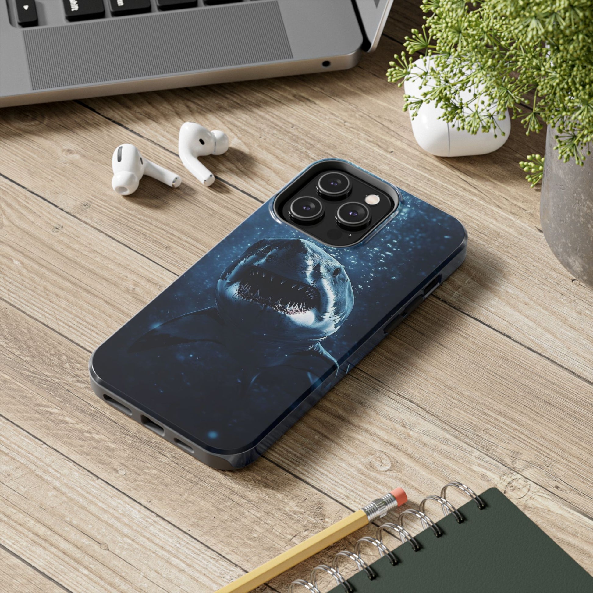 Great White Shark Theme Phone Cases for iPhones & Samsung Phones