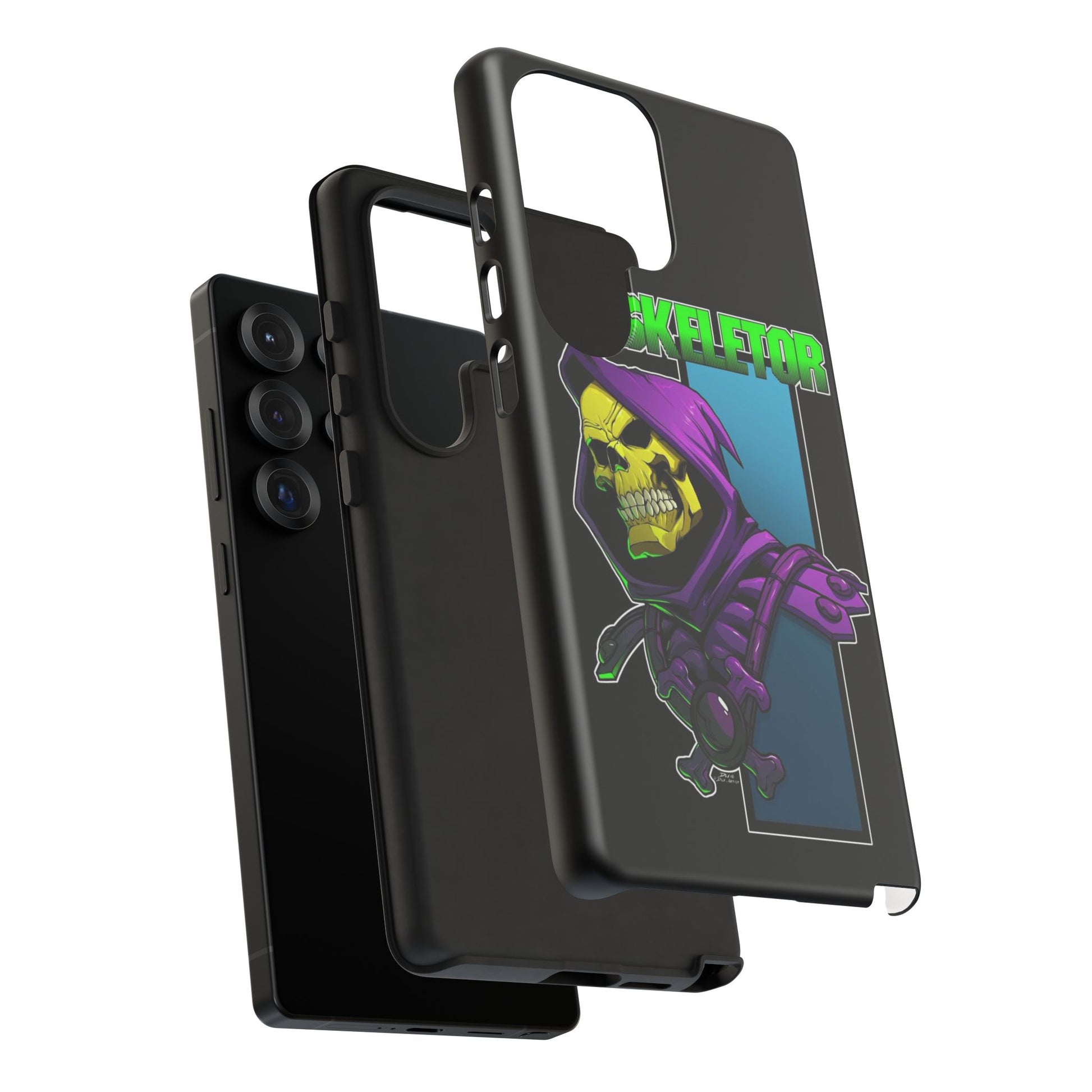 Skeletor Tough Cases for iPhones, Samsung, and Pixel