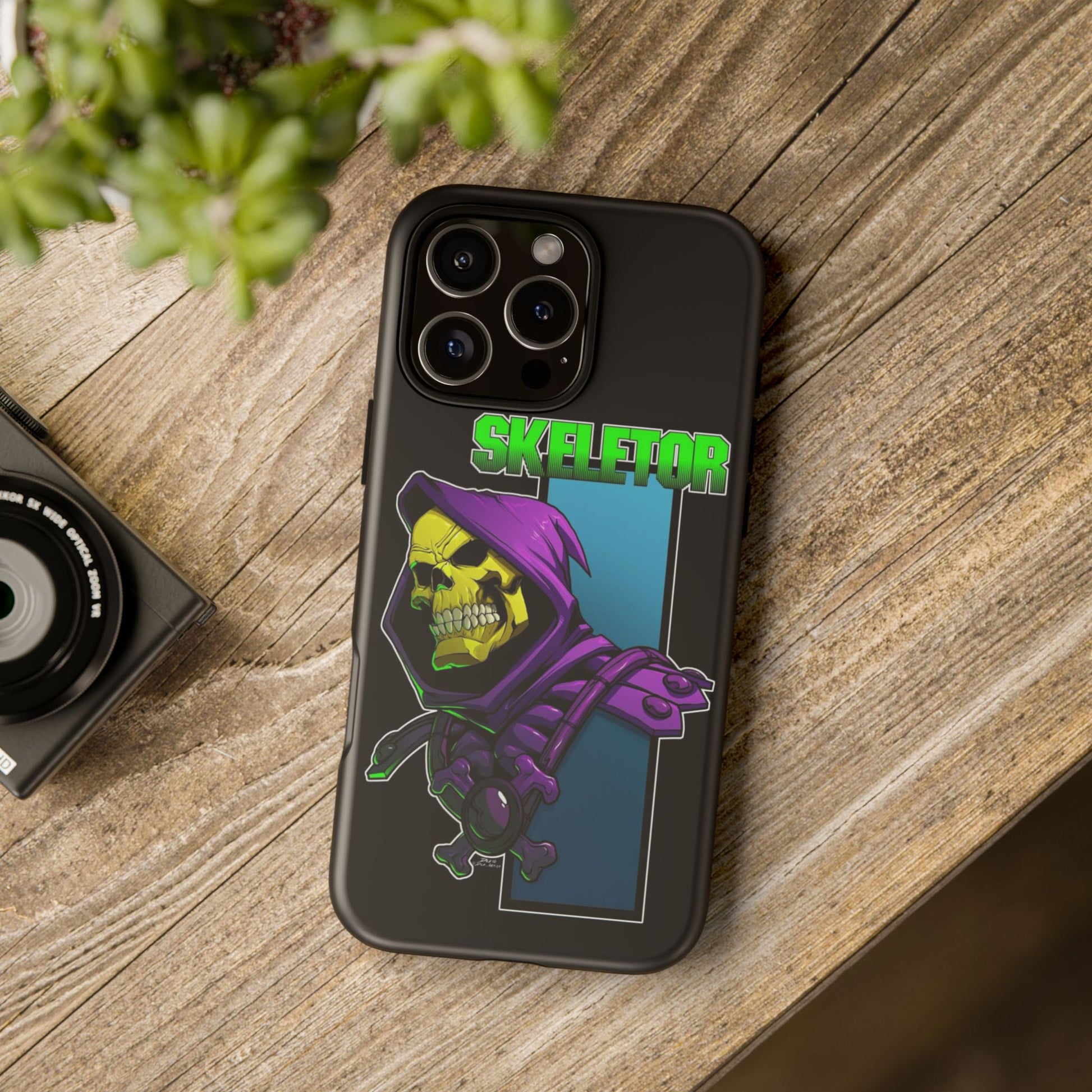 Skeletor Tough Cases for iPhones, Samsung, and Pixel