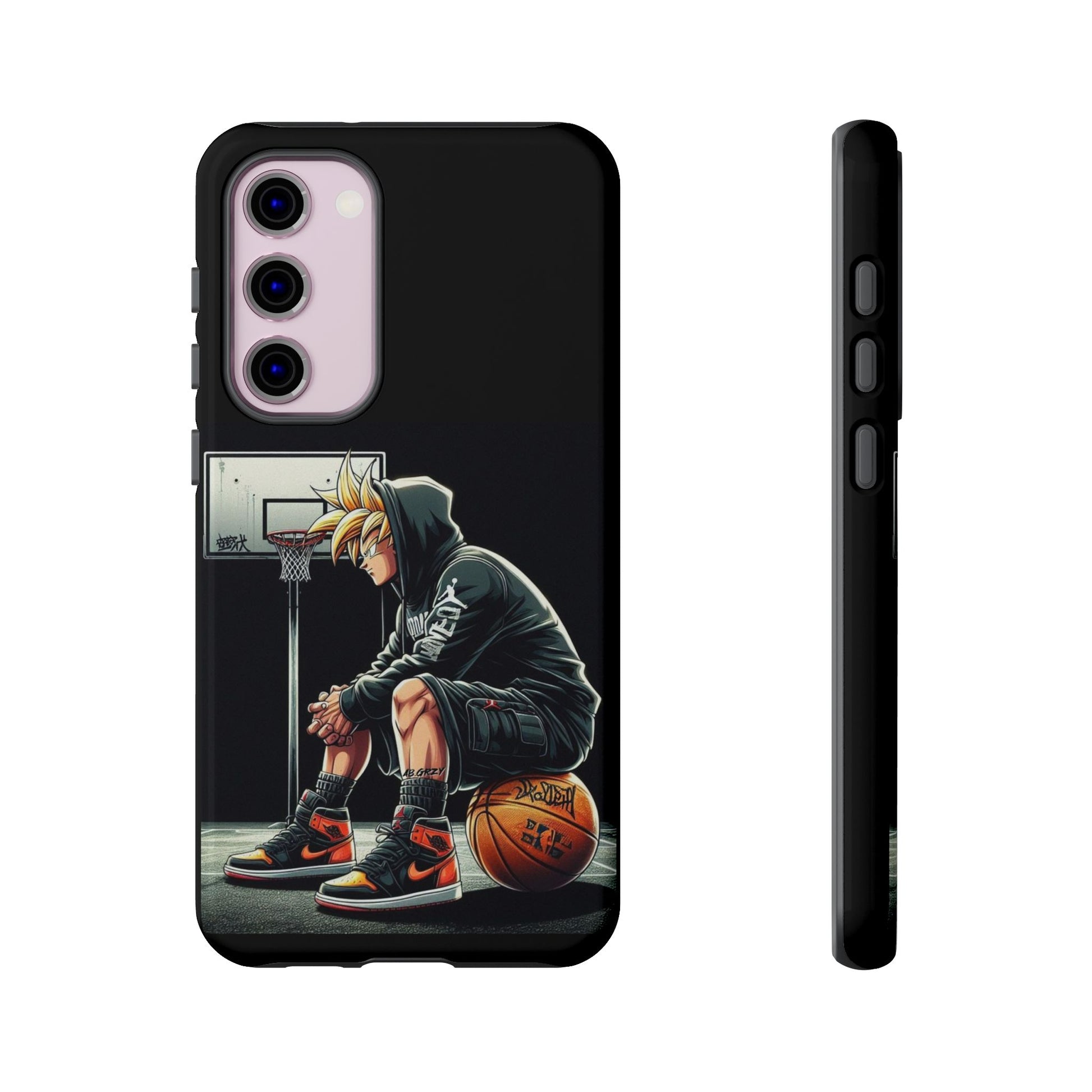 Son Goku Basketball Tough Cases for iPhones, Samsung, and Pixel