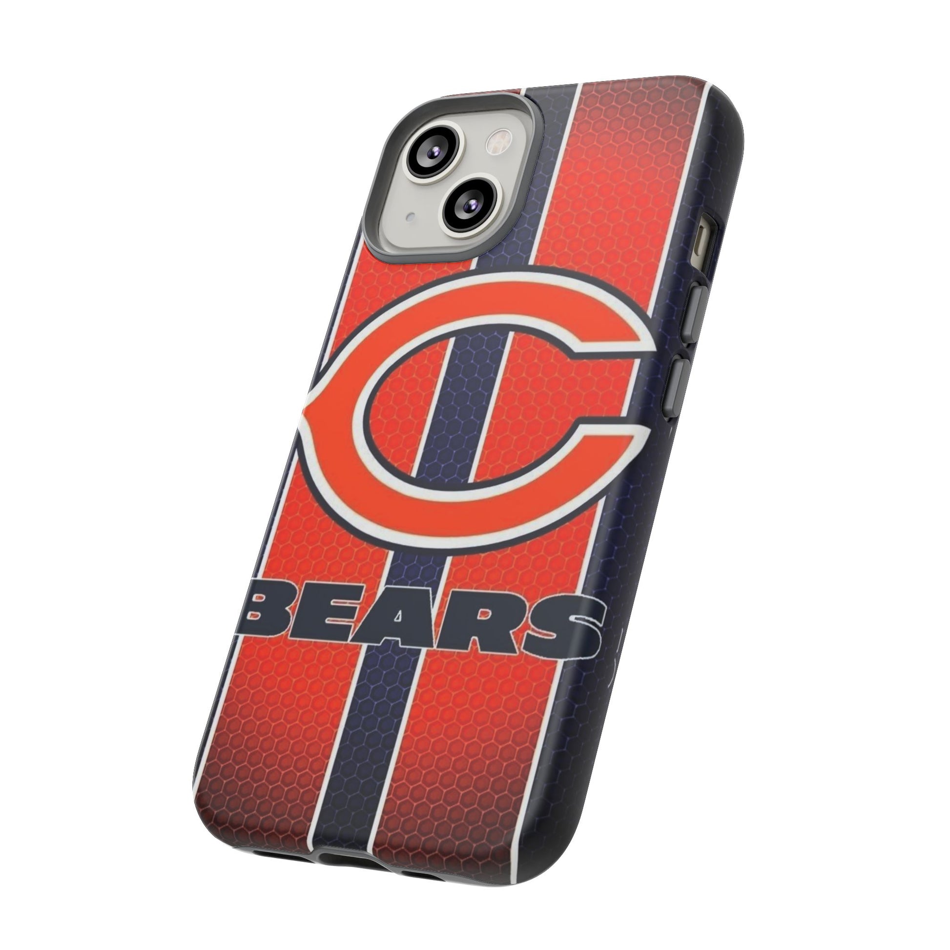 Chicago Bears Stripes Football Phone Case, Tough Cases for iPhones, Samsung, and Pixel