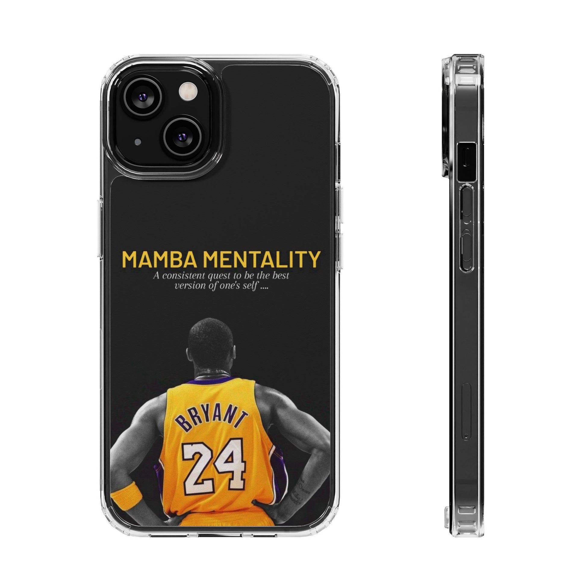 Kobe Mamba Mentality Basketball Inspired design Clear Phone Cases