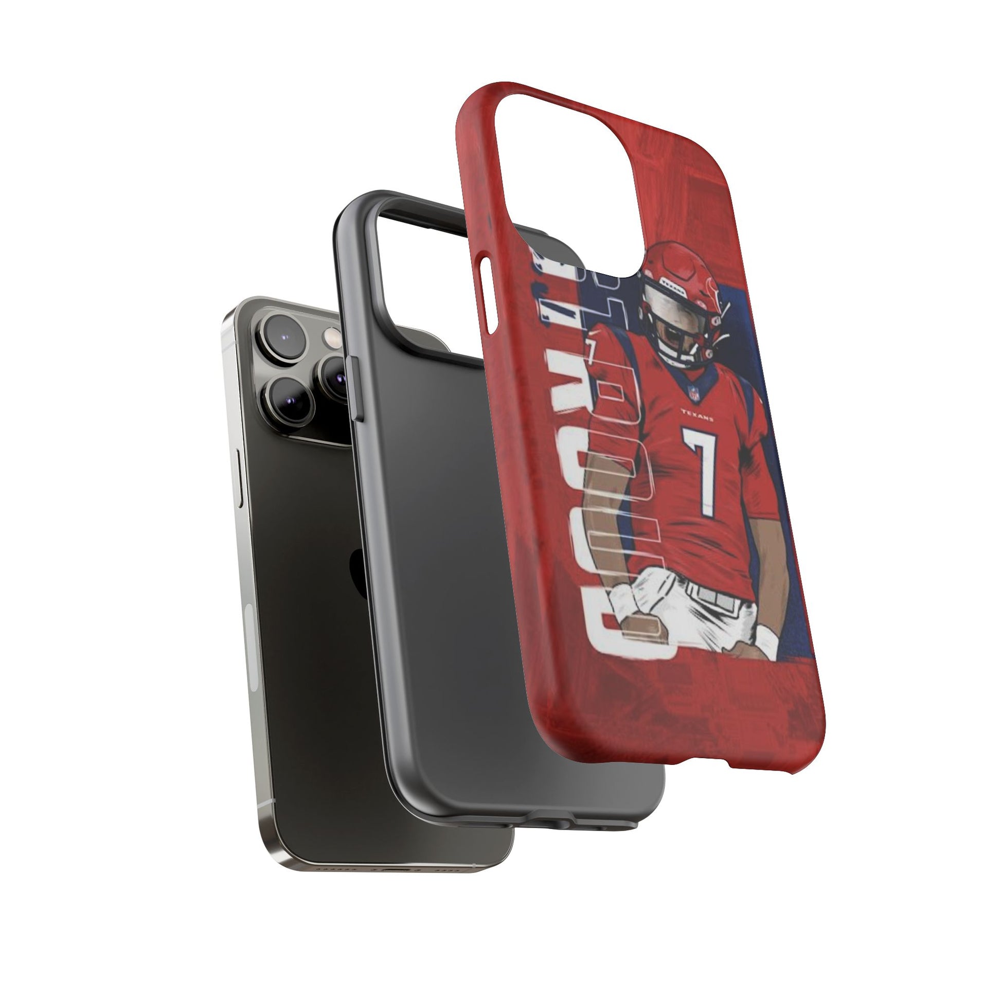 Houston Texans Football CJ Stroud Tough Cases for iPhones, Samsung, and Pixel