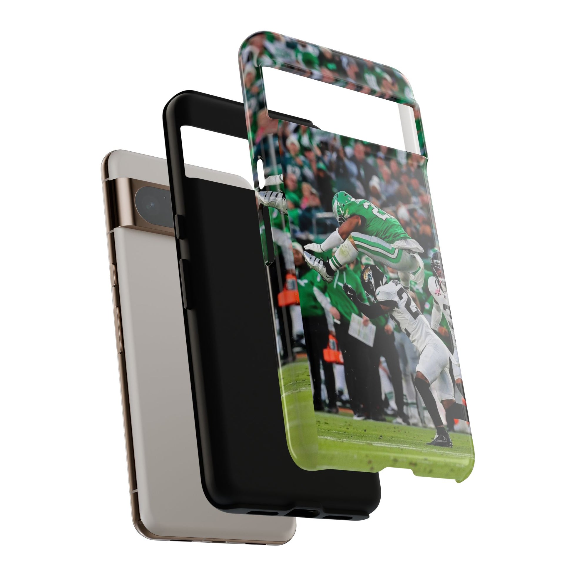 Saquon Barkley The Huddle Eagles Football Tough Cases for iPhones, Samsung, and Pixel