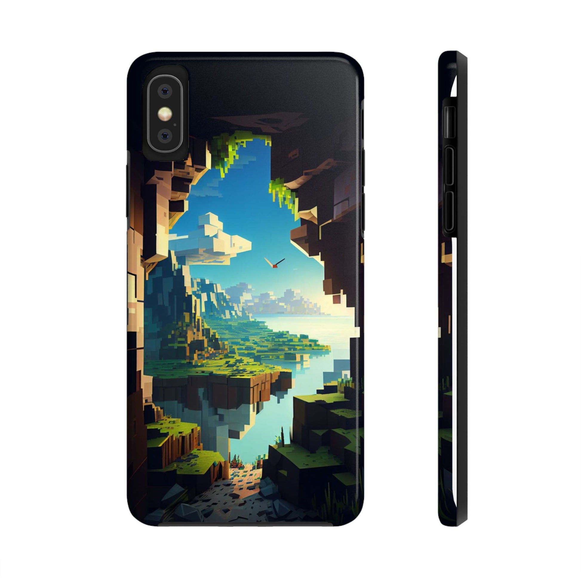 World of Minecraft Tough Phone Cases for Iphones & Samsung Phones Durable