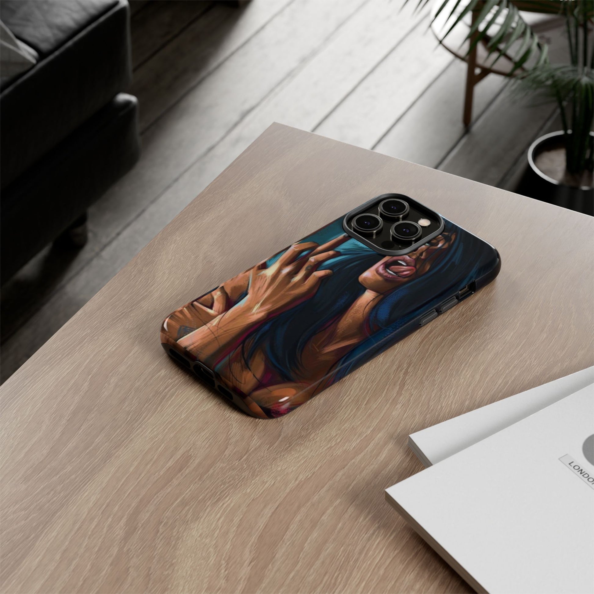 Tough Girl Theme Urban Design Cases for iPhones, Samsung, and Pixel