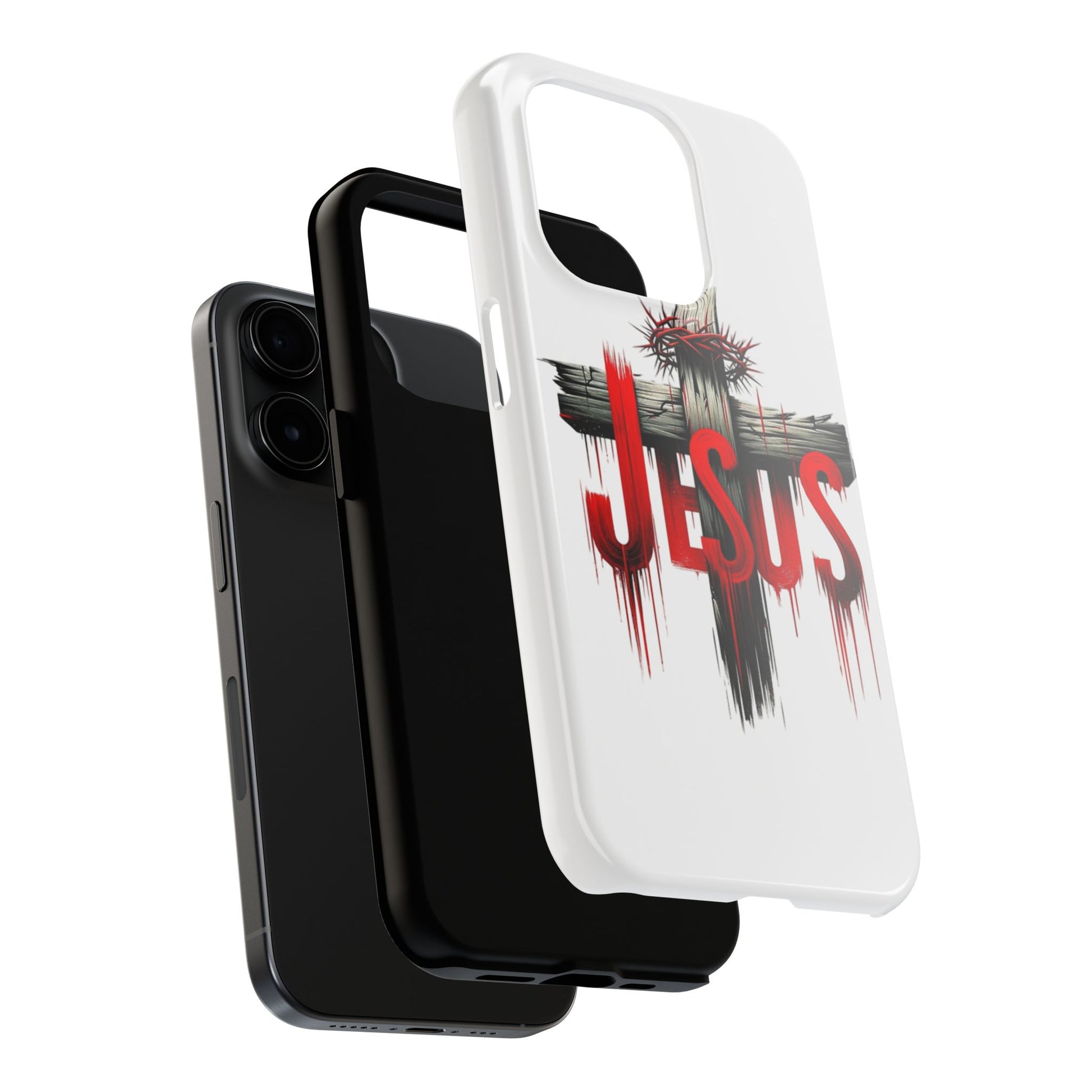 Jesus Cross and Crown Christian Theme Phone Cases for iPhones & Samsung Phones