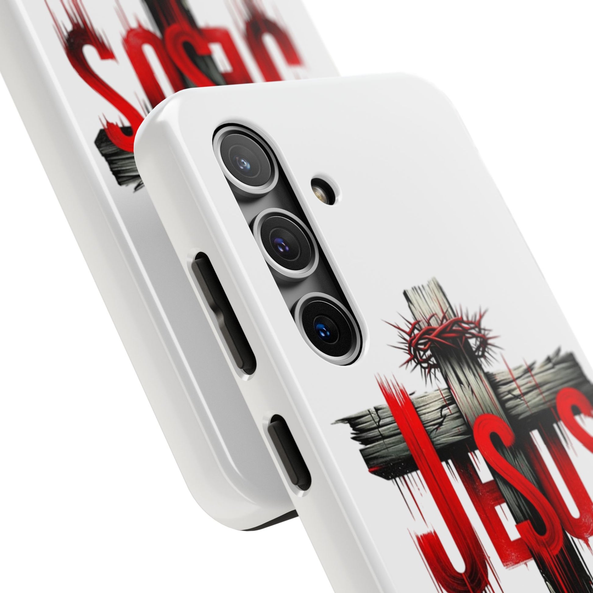 Jesus Cross and Crown Christian Theme Phone Cases for iPhones & Samsung Phones