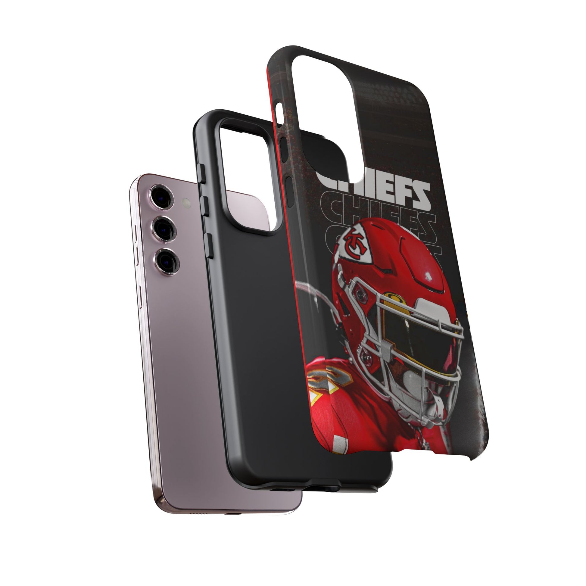 Kansas City Chiefs Football Helmet Logo Tough Cases for iPhones, Samsung, and Pixel