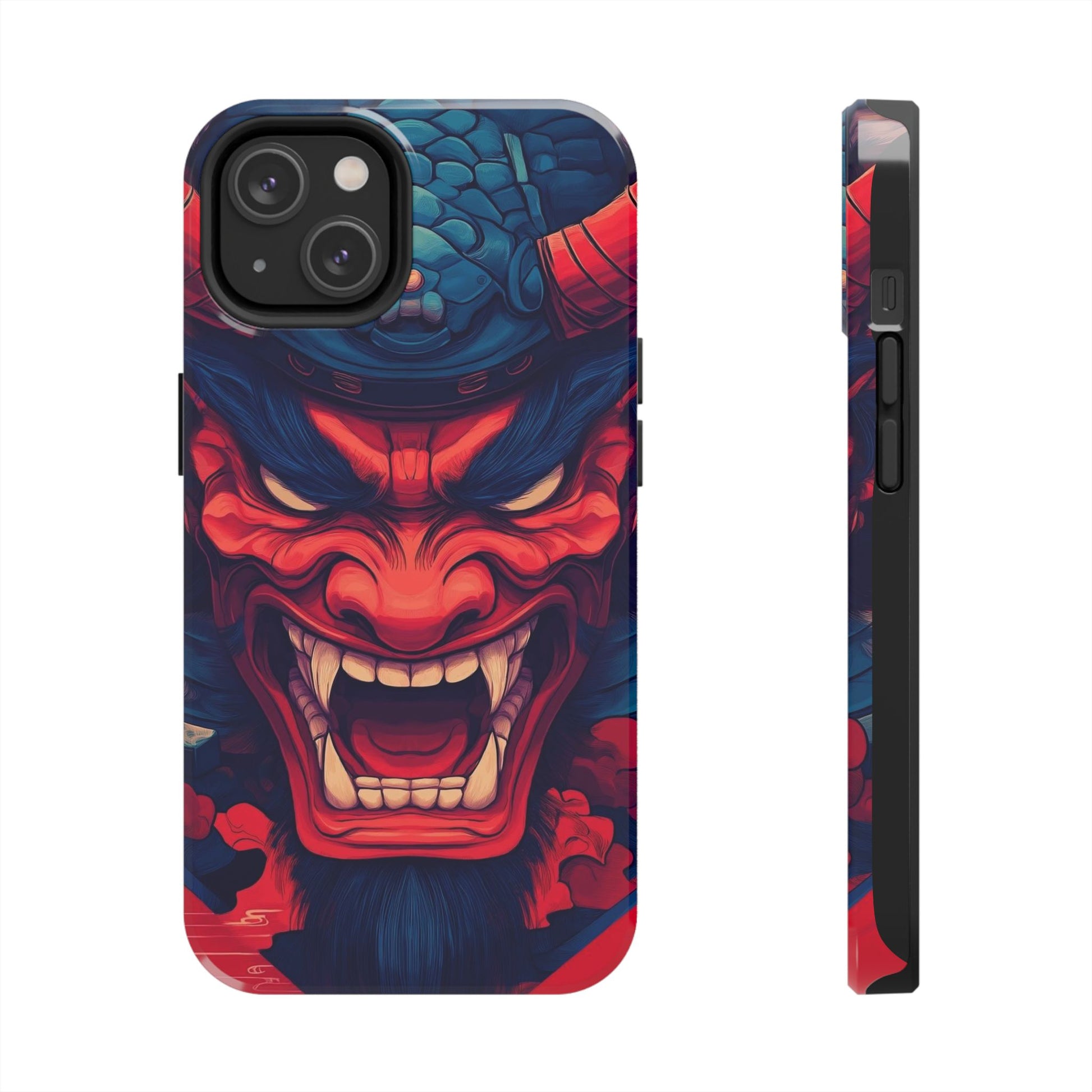Asian Themed Samurai Mask Phone Cases for Iphones & Samsung Phones