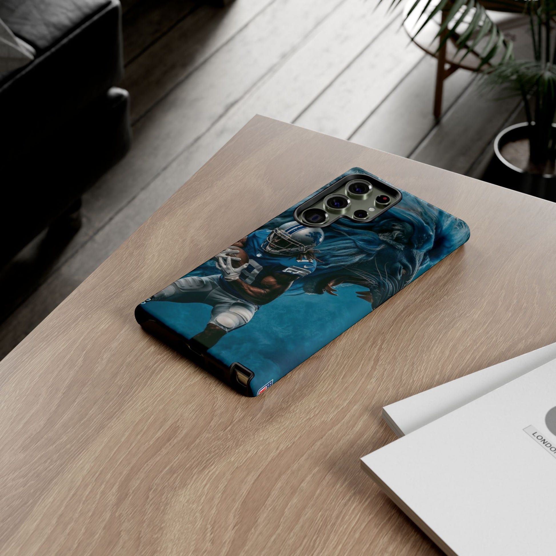 Detroit Lions Player Football Phone Case, Tough Cases for iPhones, Samsung, and Pixel