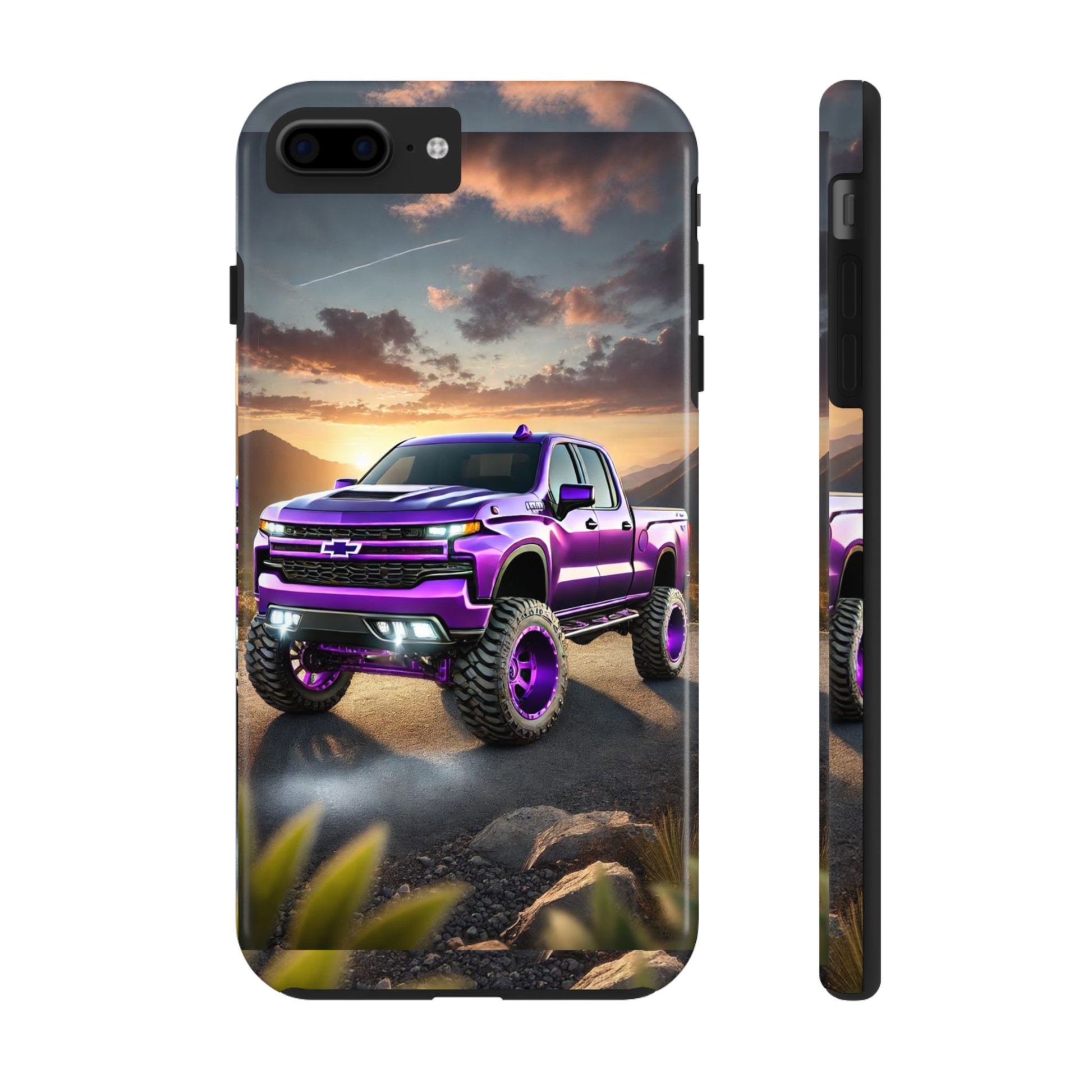 Purple Silverado art Phone Cases for Iphones & Samsung Phones Durable