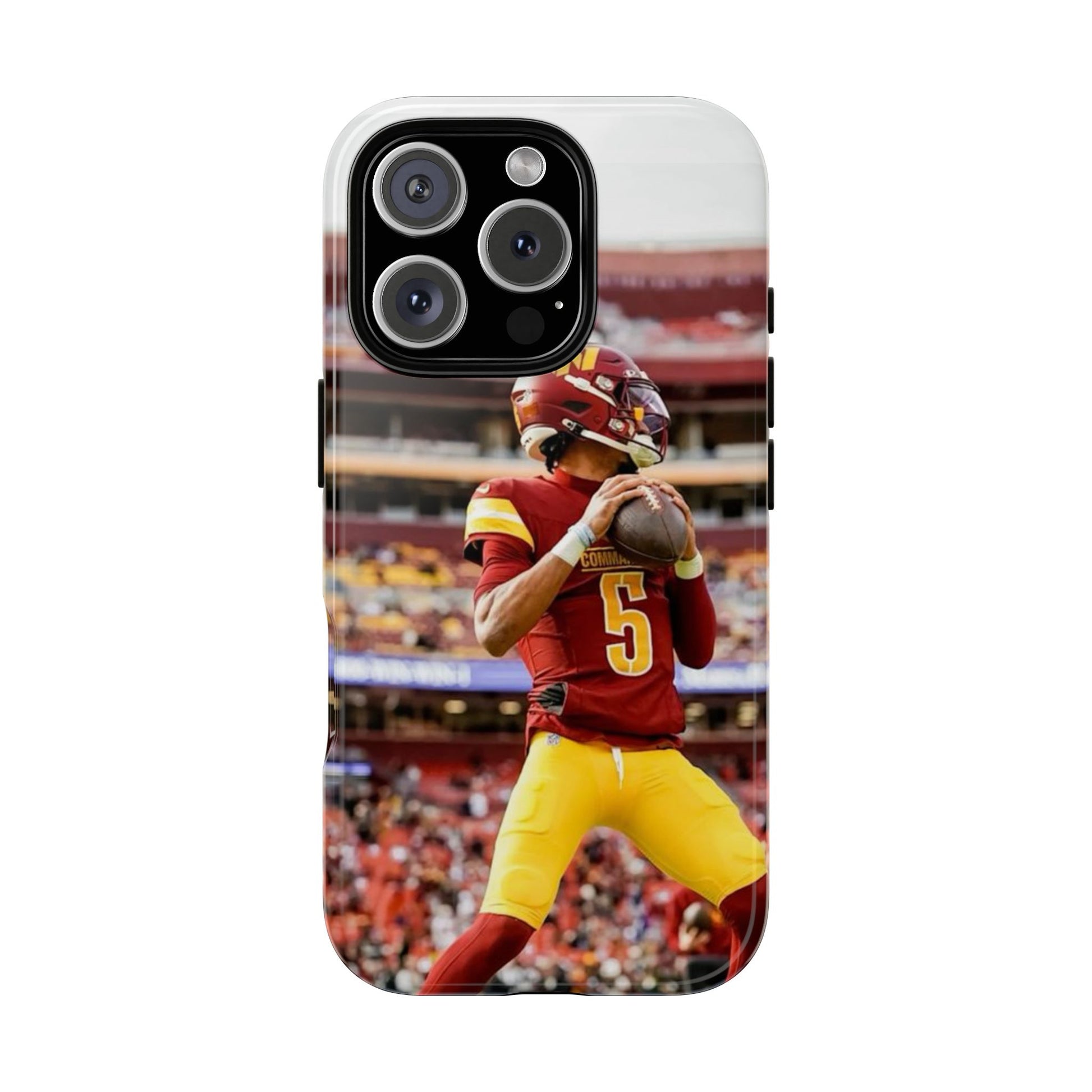 Jayden Daniels Washington Football Tough Cases for iPhones, Samsung, and Pixel