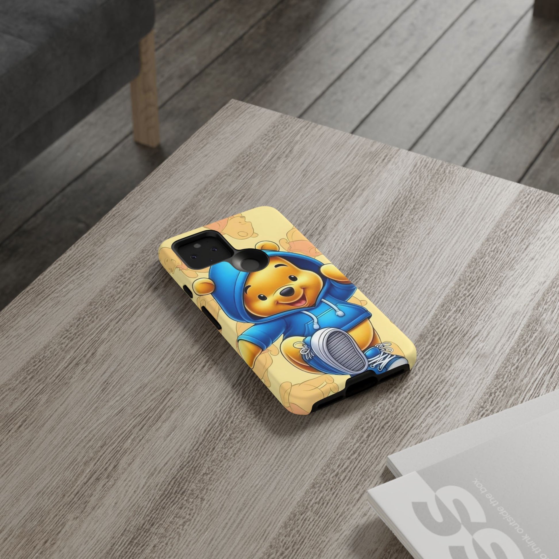Cute Pooh Bear Phone Case, Tough Case