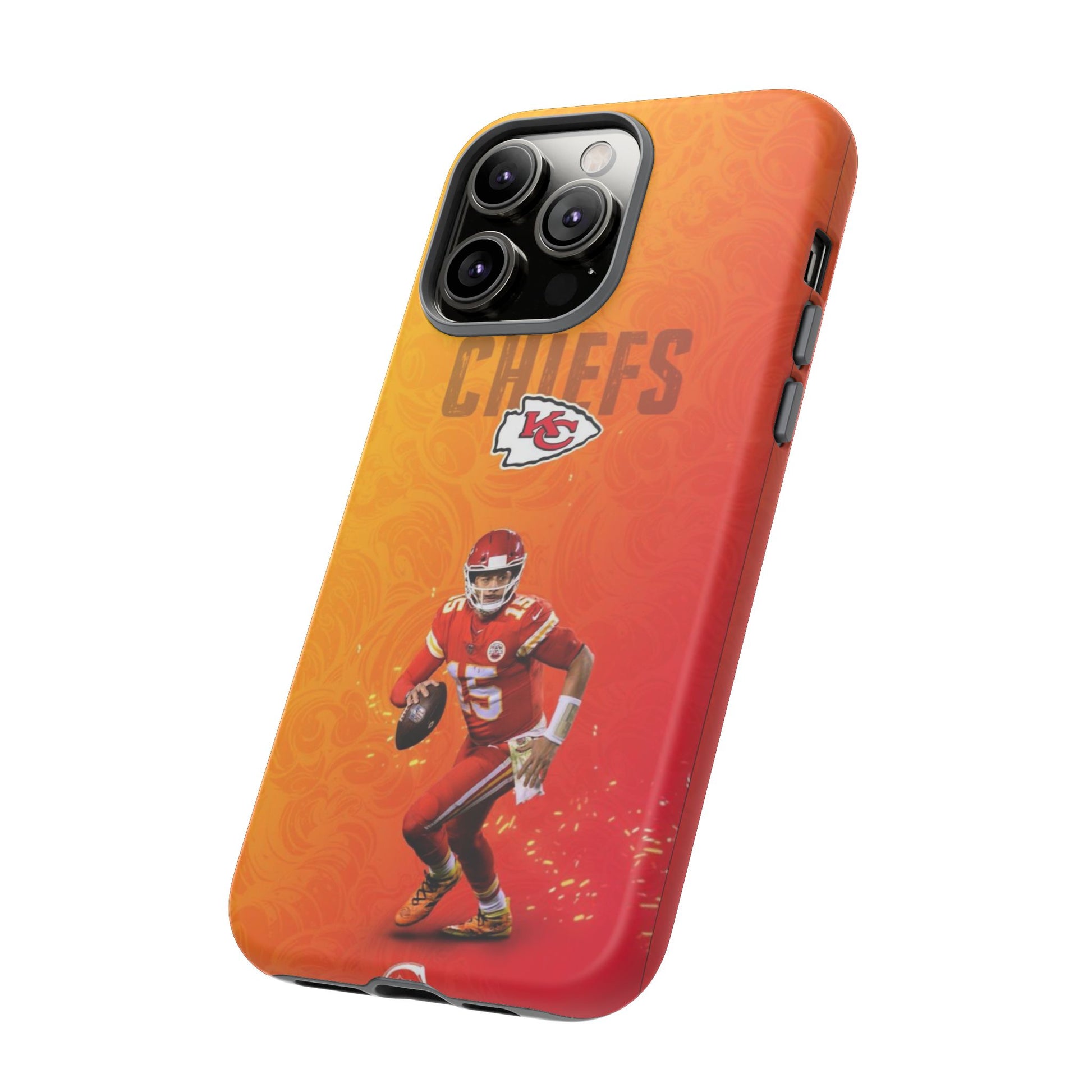 Kansas City Chiefs Patrick Mahomes Football Tough Cases for iPhones, Samsung, and Pixel