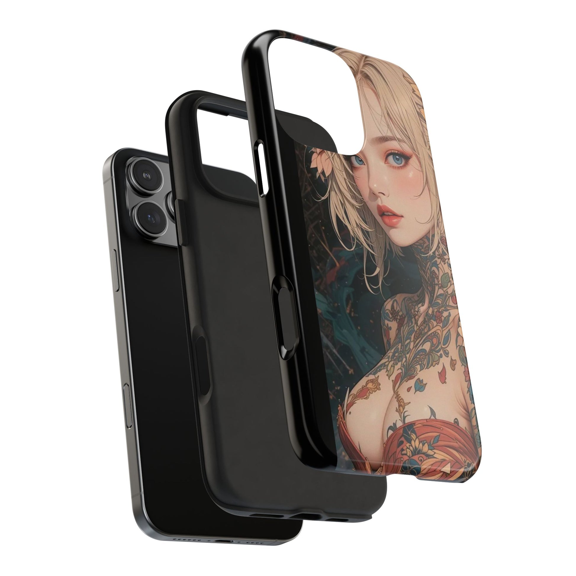 Tattoo Anime Girl Inspired Phone Cases for Iphones & Samsung Phones