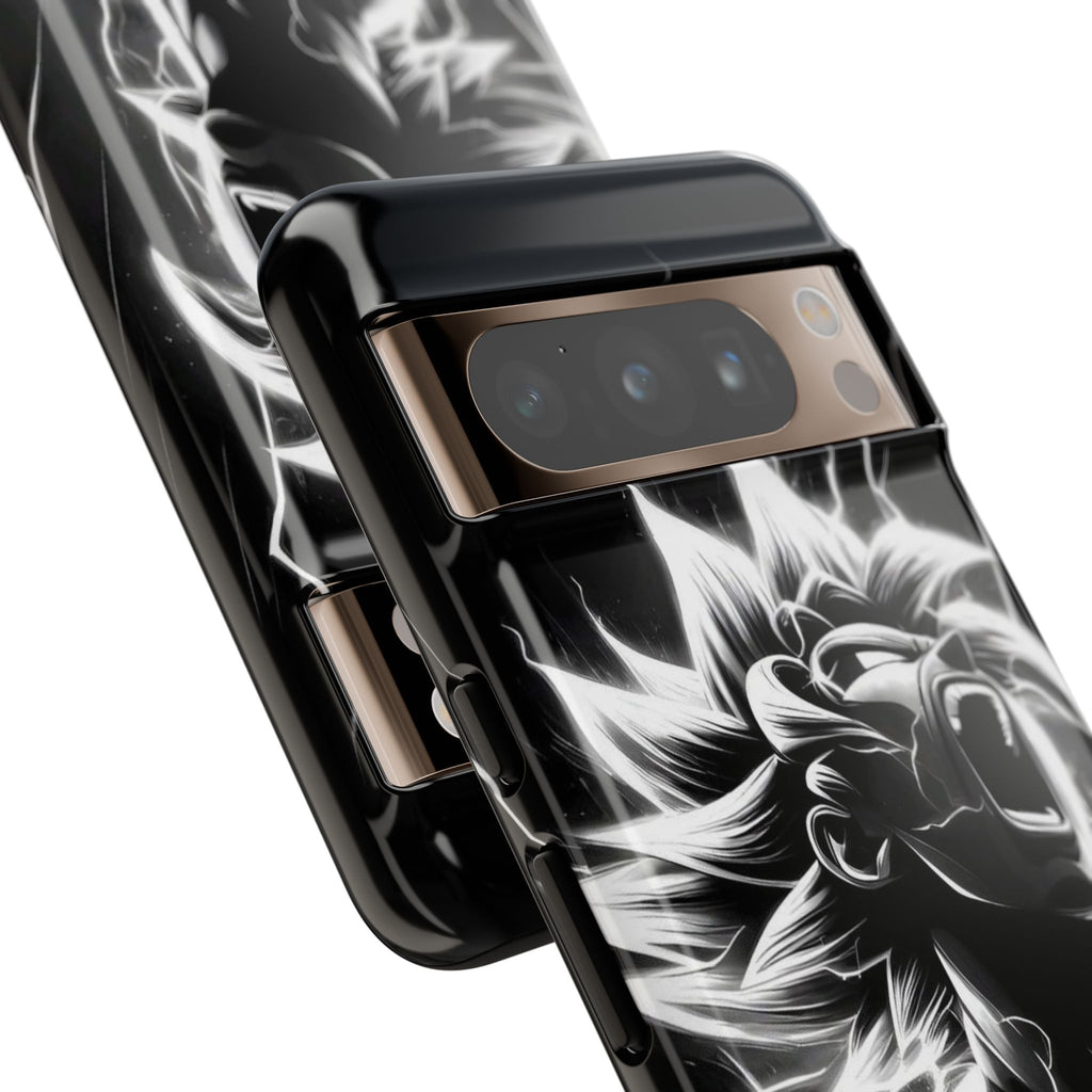 Anime Saiyan Rage Dragon ball Z Tough Cases for iPhones, Samsung, and Pixel