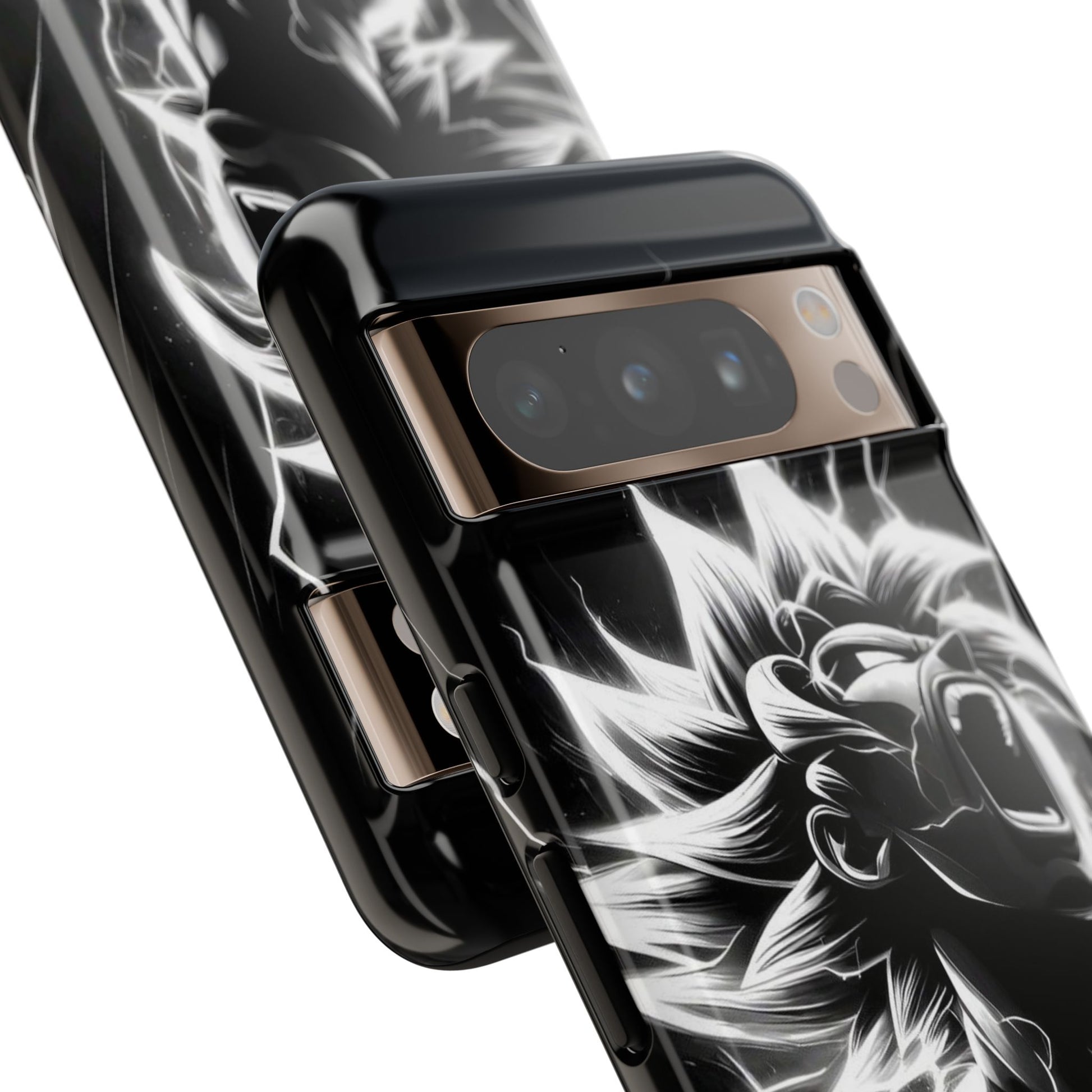 Anime Saiyan Rage Dragon ball Z Tough Cases for iPhones, Samsung, and Pixel