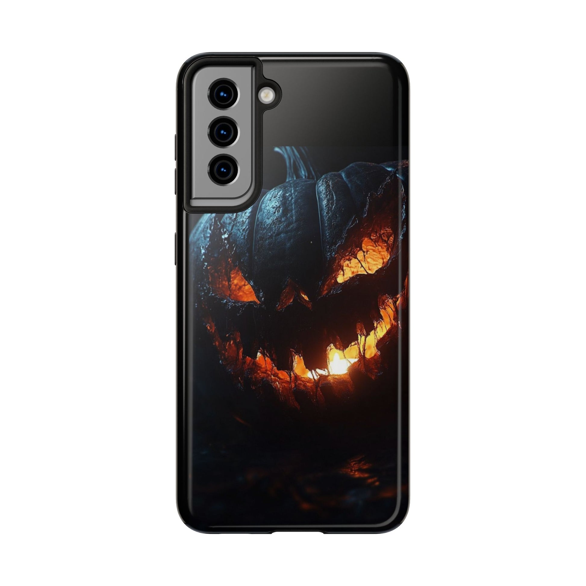 Scary Pumpkin Halloween Theme Phone Cases for iPhones & Samsung Phones