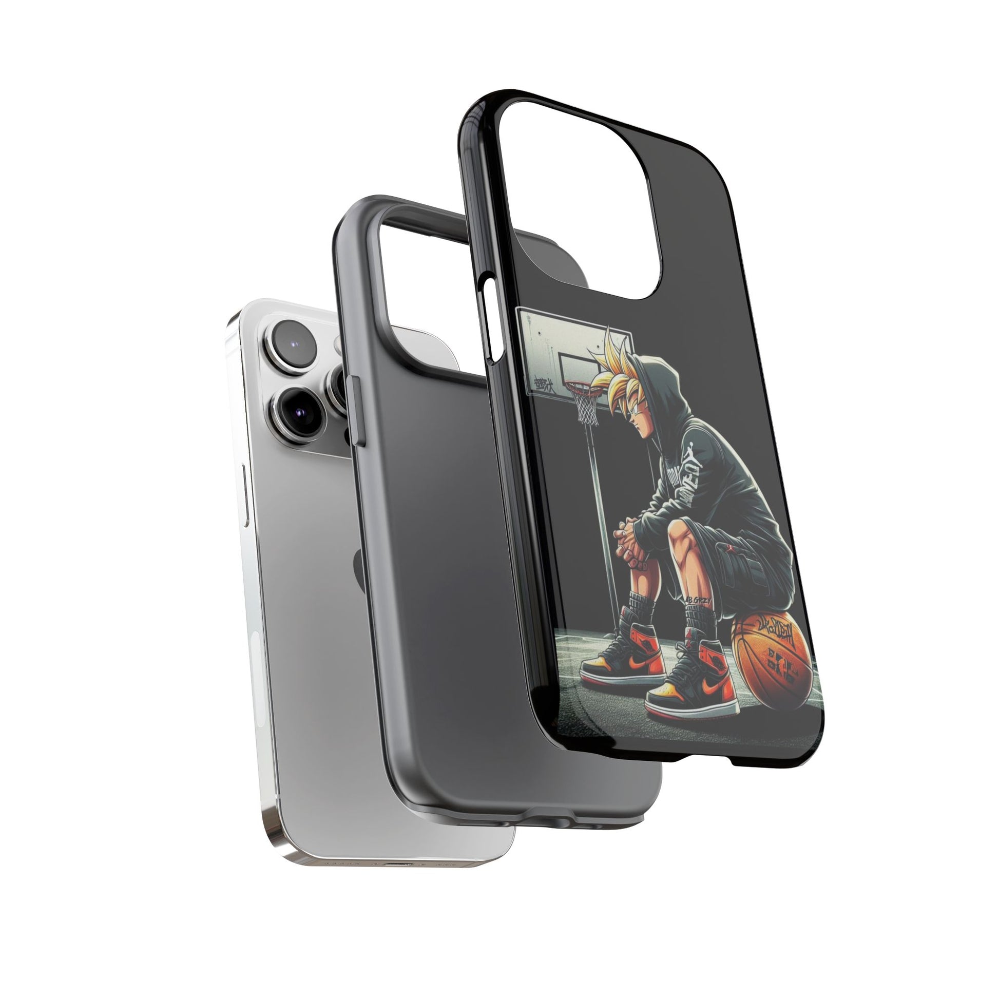 Son Goku Basketball Tough Cases for iPhones, Samsung, and Pixel
