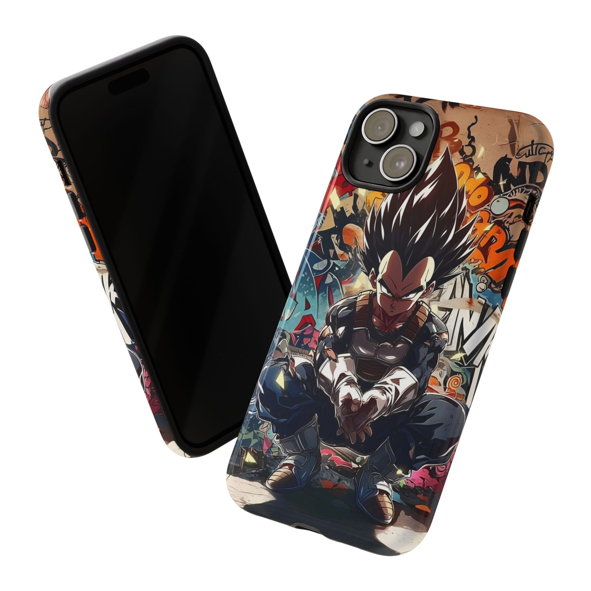 Anime Vegeta Dragon ball Z Tough Cases for iPhones, Samsung, and Pixel