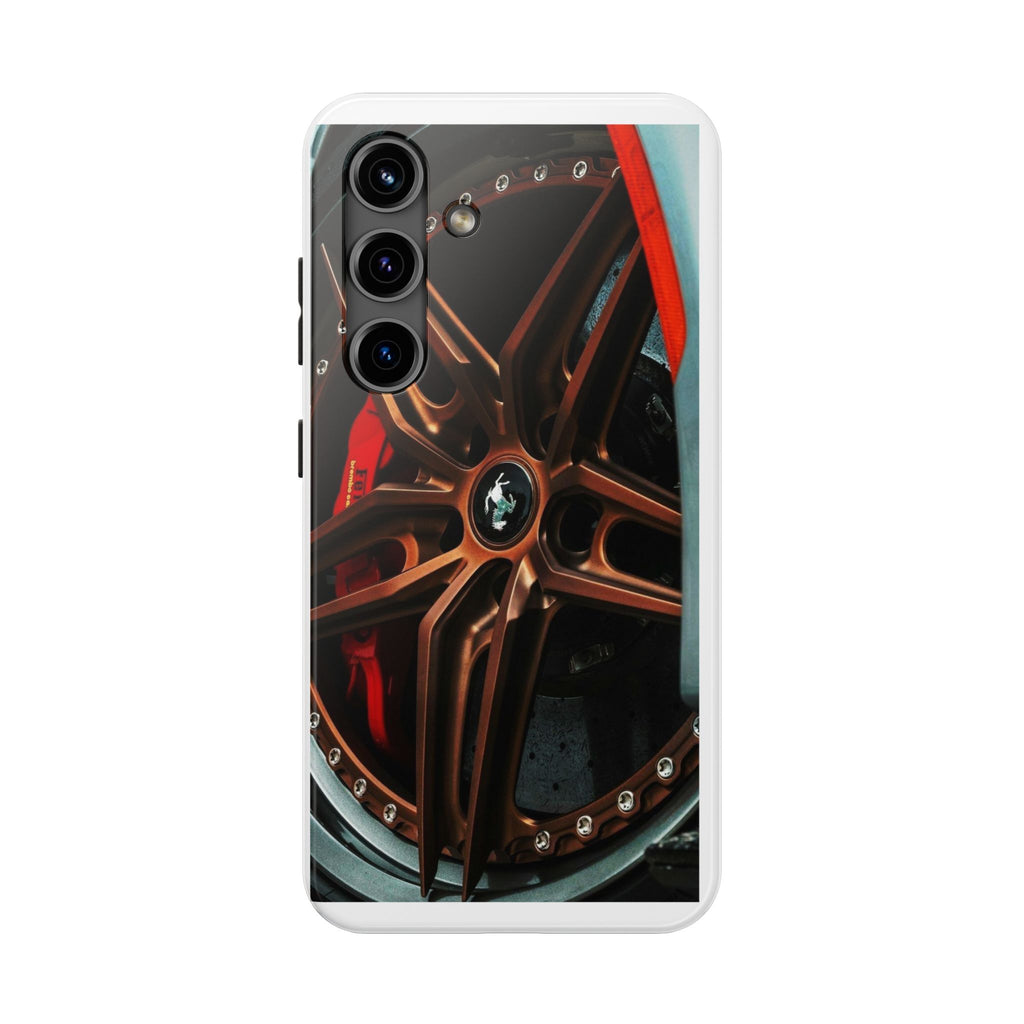 Sports Car Racing Wheel tough Phone Cases for Iphones & Samsung Durable
