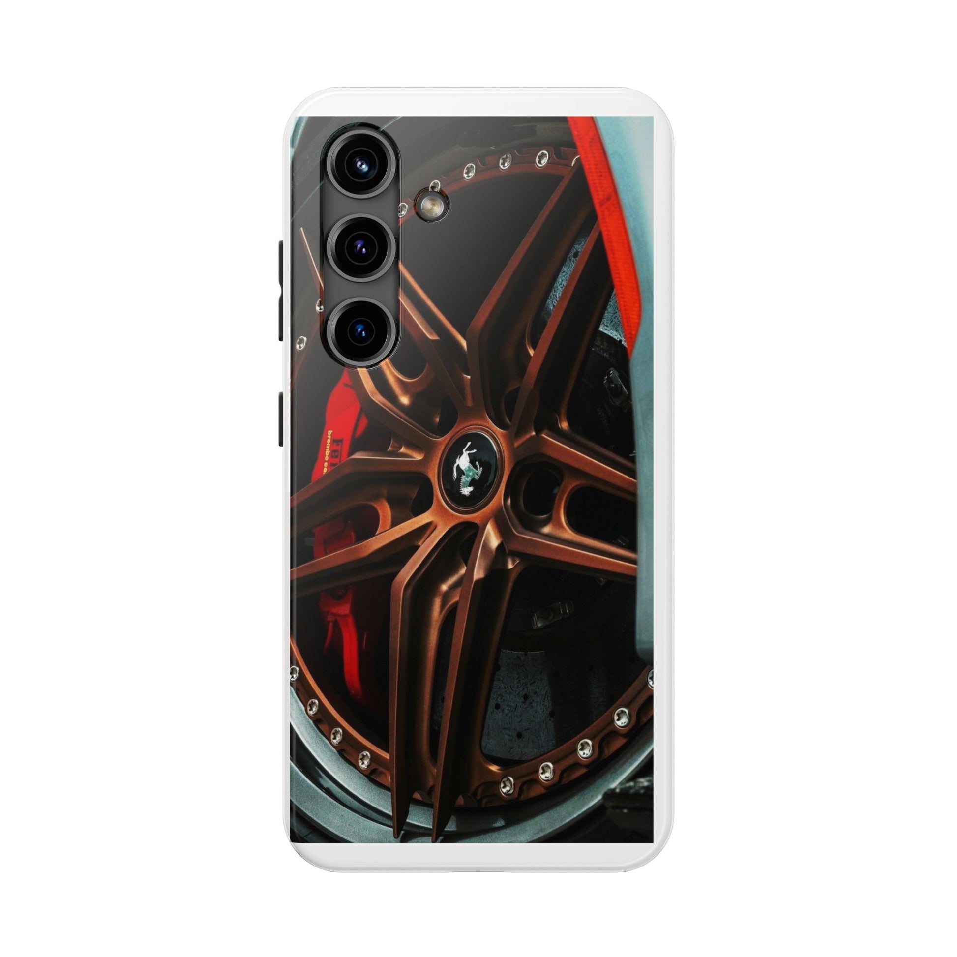 Sports Car Racing Wheel tough Phone Cases for Iphones & Samsung Durable