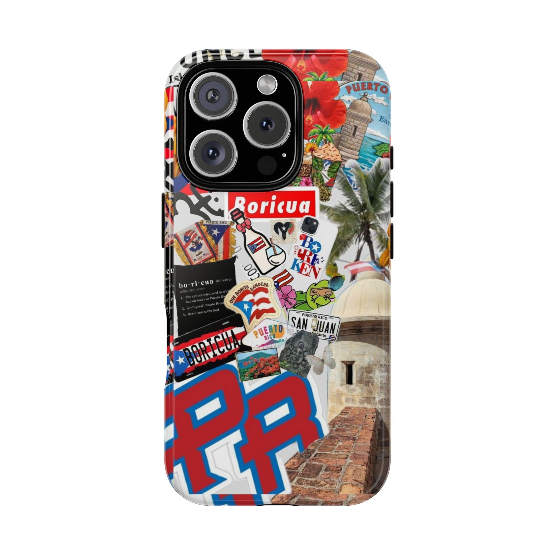 Puerto Rico Boricua Art Tough Cases for iPhones, Samsung, and Pixel
