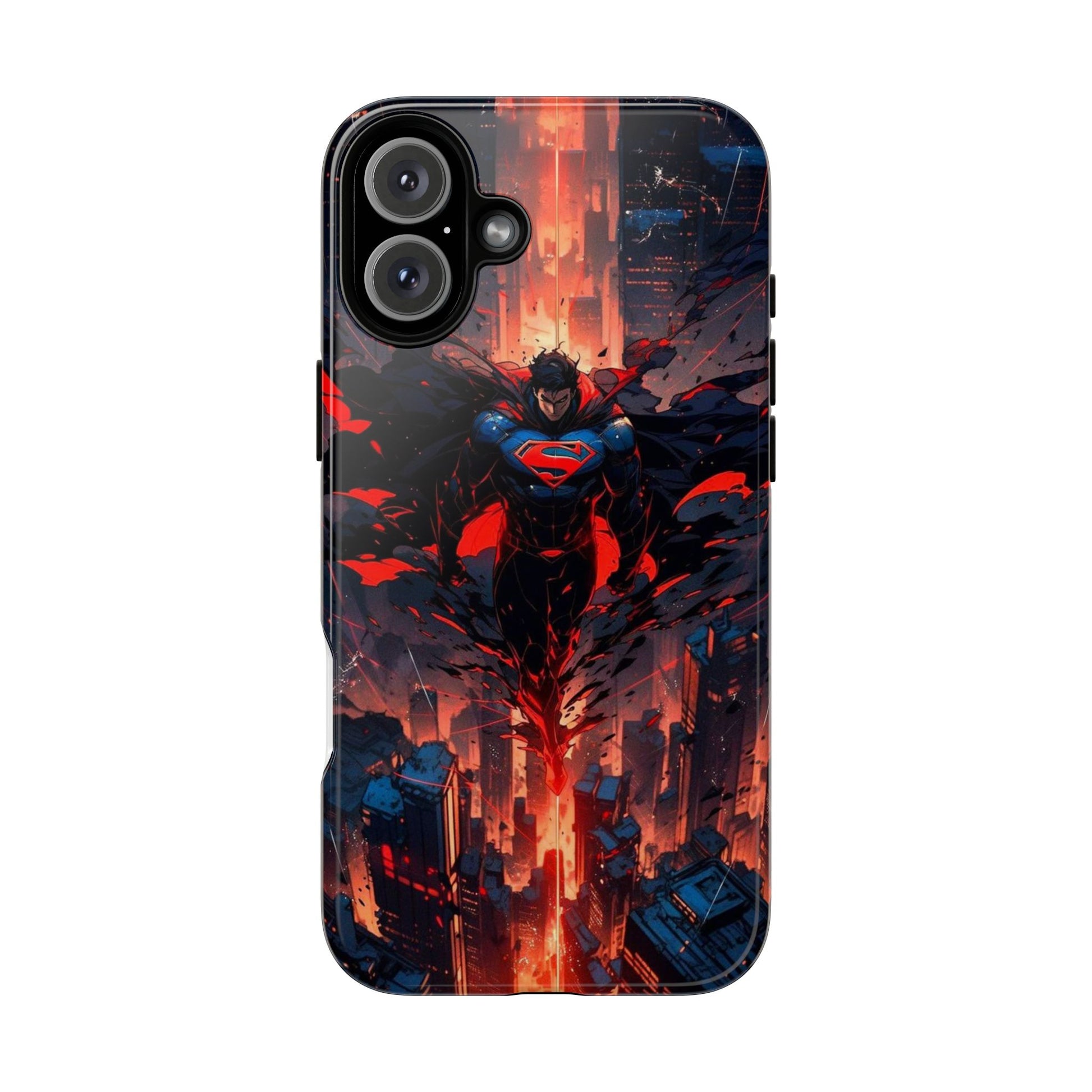 Anime Superman Tough Cases for iPhones, Samsung, and Pixel