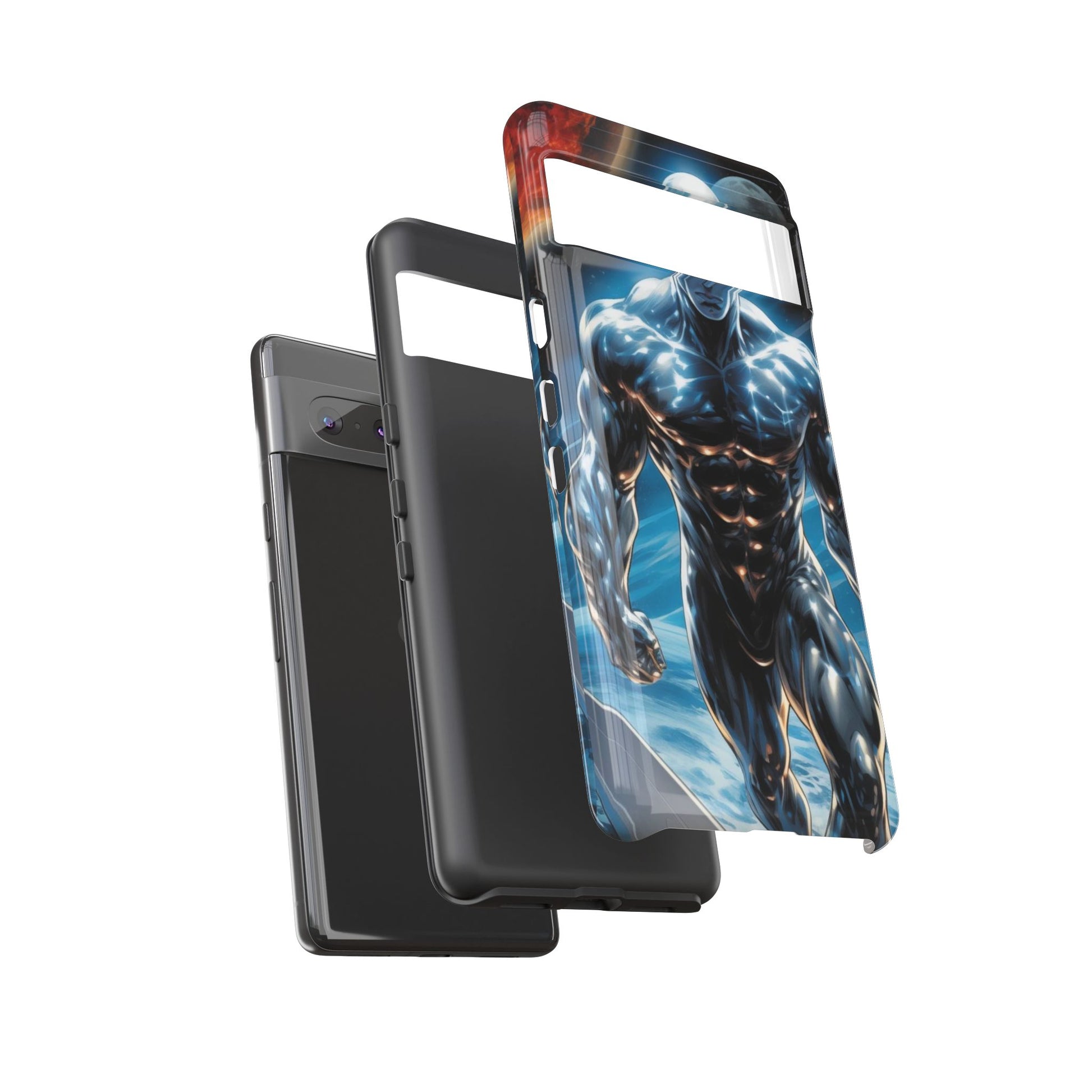The Silver Surfer Comic Art Phone Case, Tough Cases for iPhones, Samsung, and Pixel