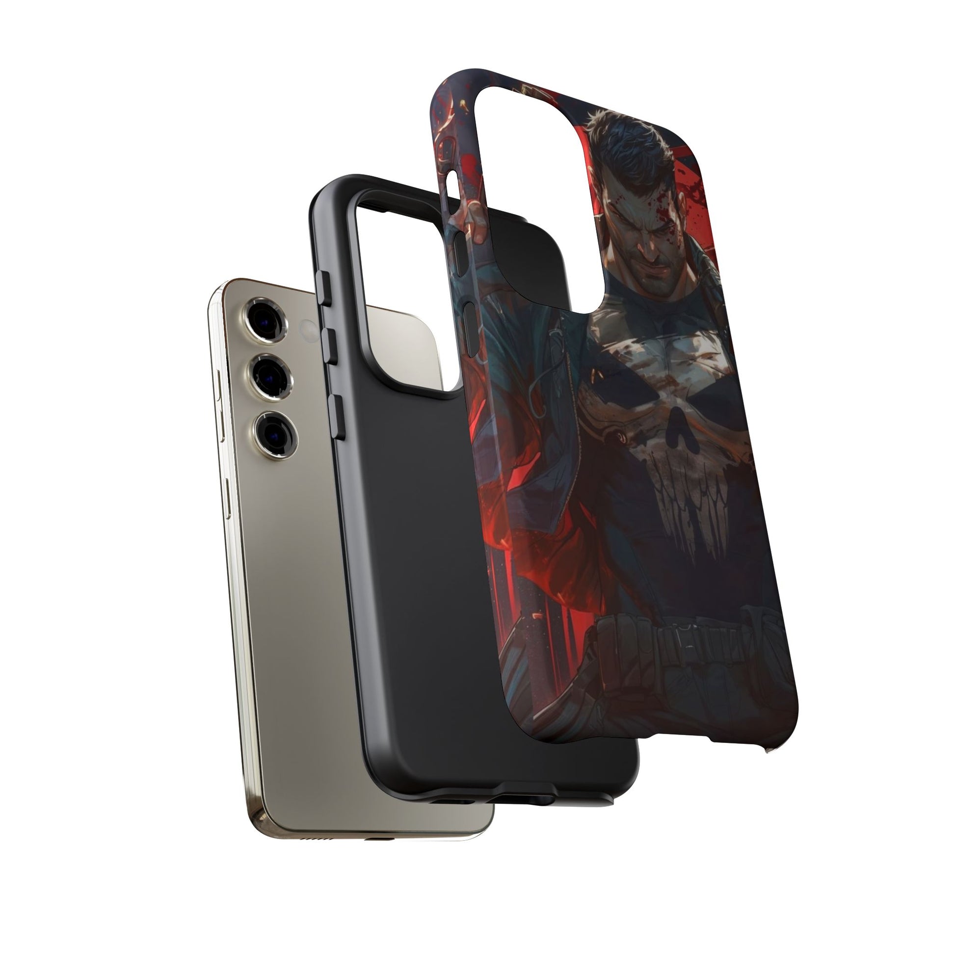 Punisher Tough Cases for iPhones, Samsung, and Pixel