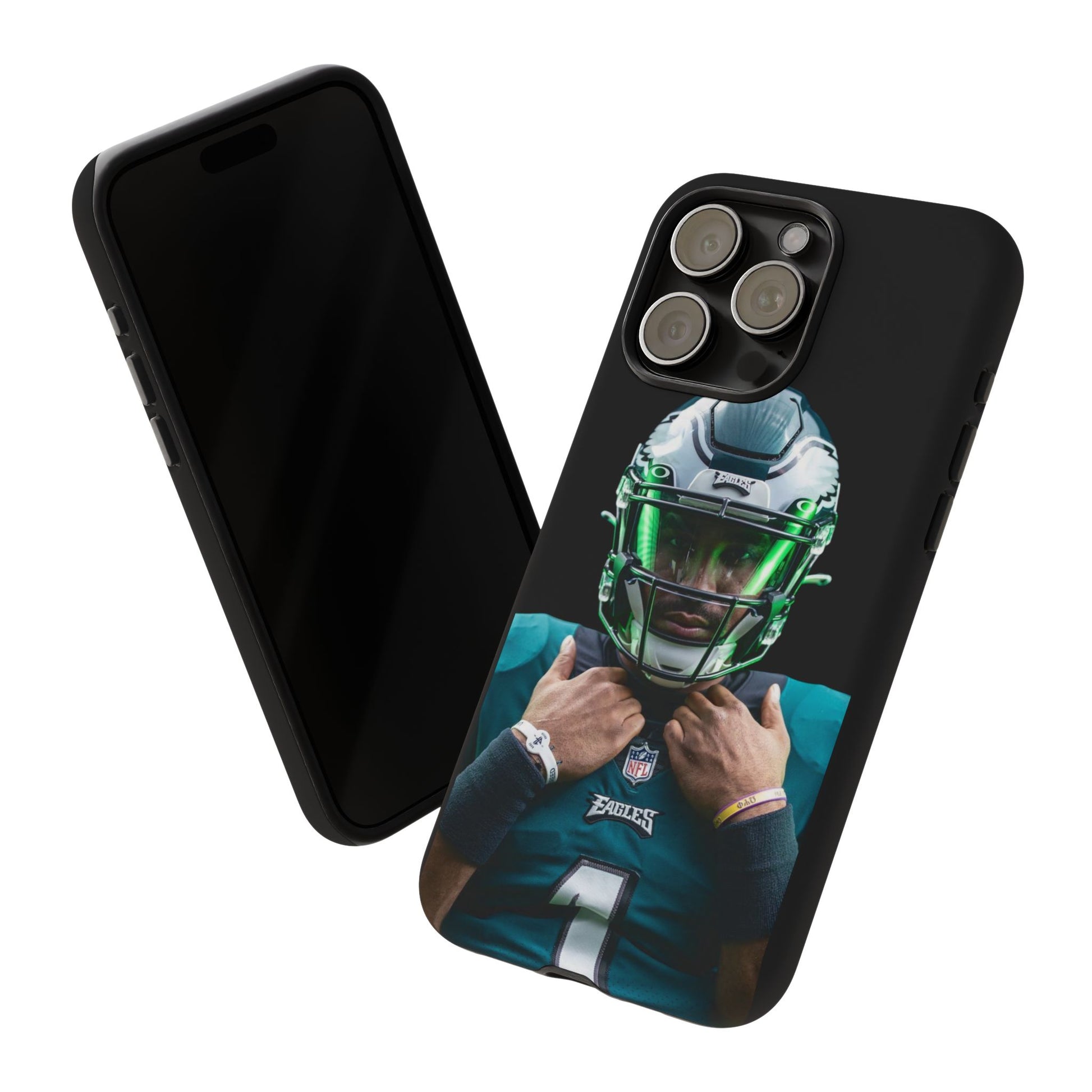Eagles Football Jalen Hurts Tough Cases for iPhones, Samsung, and Pixel