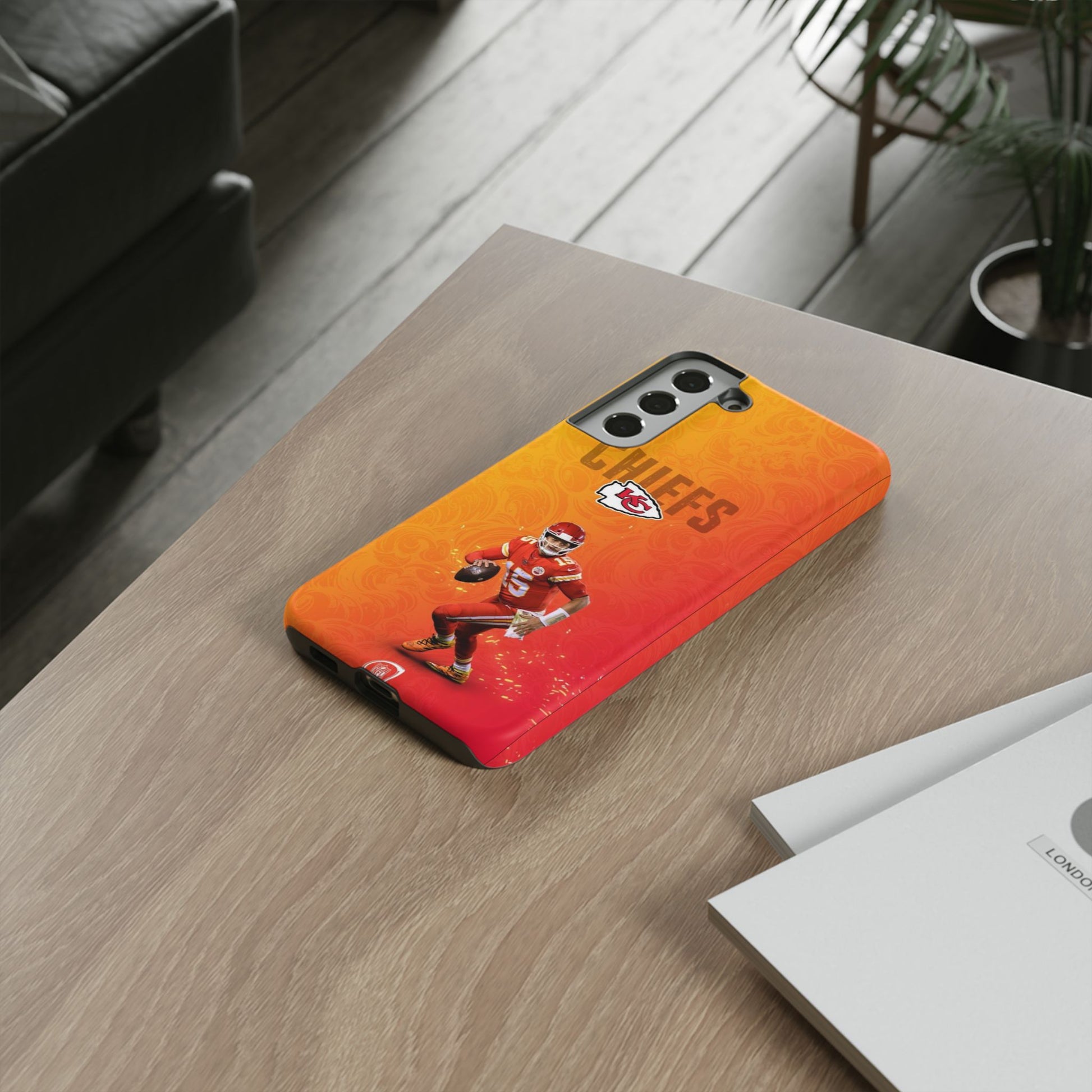 Kansas City Chiefs Patrick Mahomes Football Tough Cases for iPhones, Samsung, and Pixel