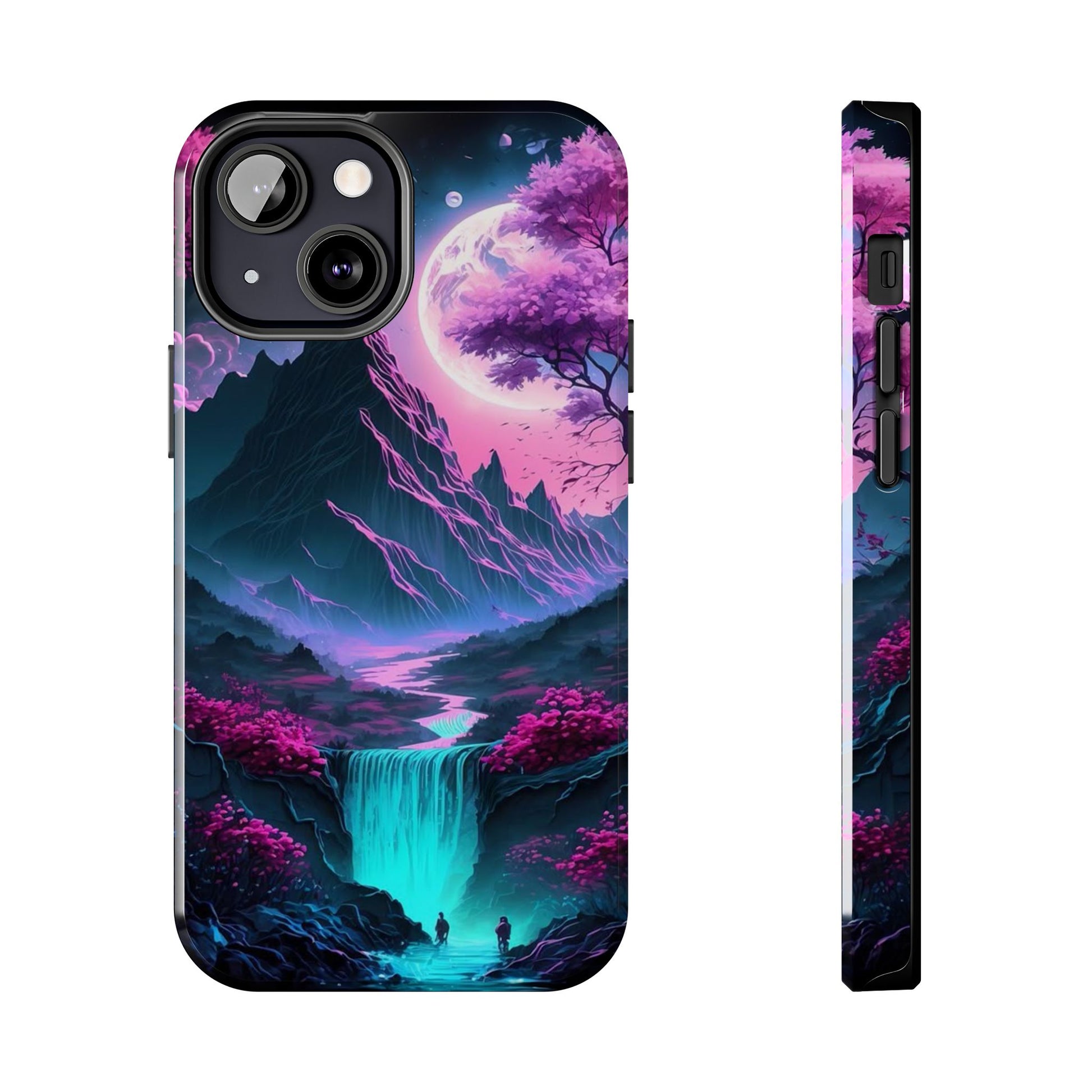 Cherry Blossoms in Japan Themed Tough Phone Cases for Iphones & Samsung Phones