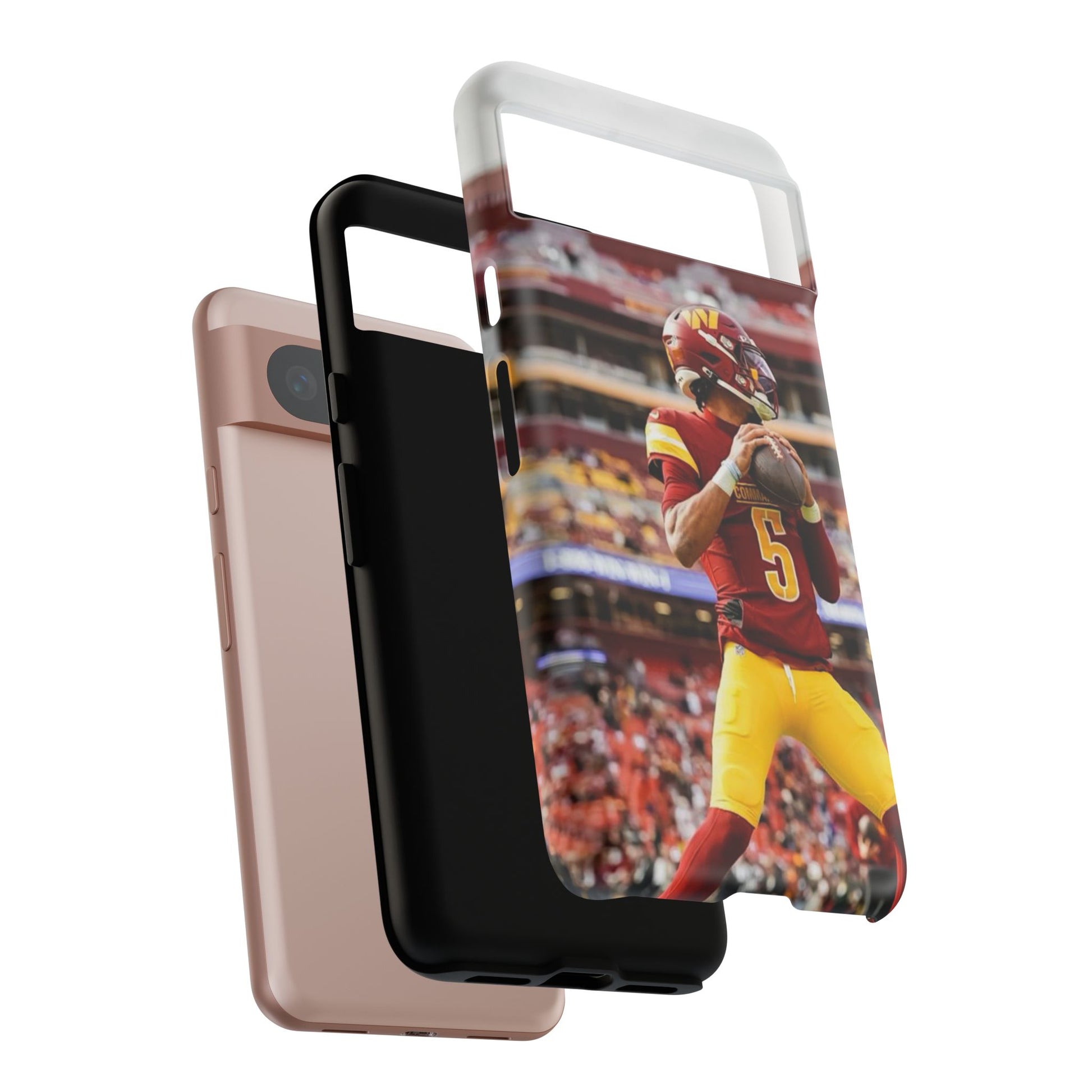 Jayden Daniels Washington Football Tough Cases for iPhones, Samsung, and Pixel
