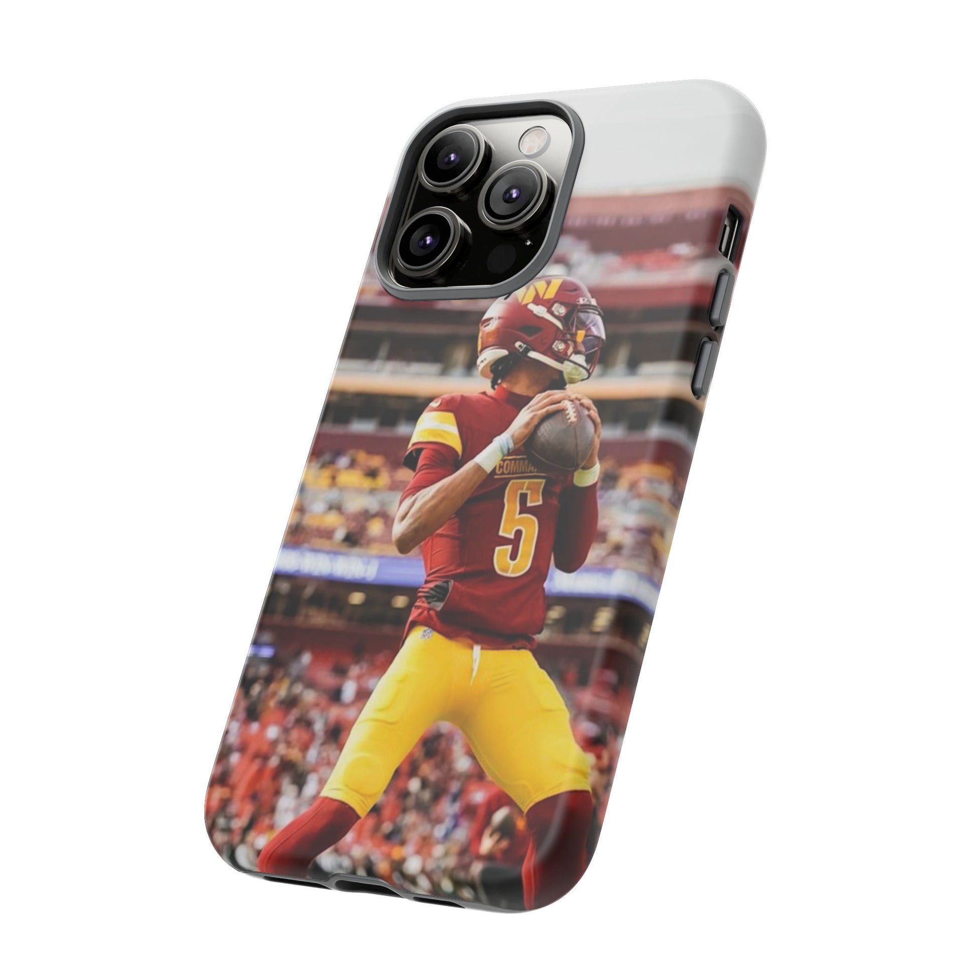 Jayden Daniels Washington Football Tough Cases for iPhones, Samsung, and Pixel
