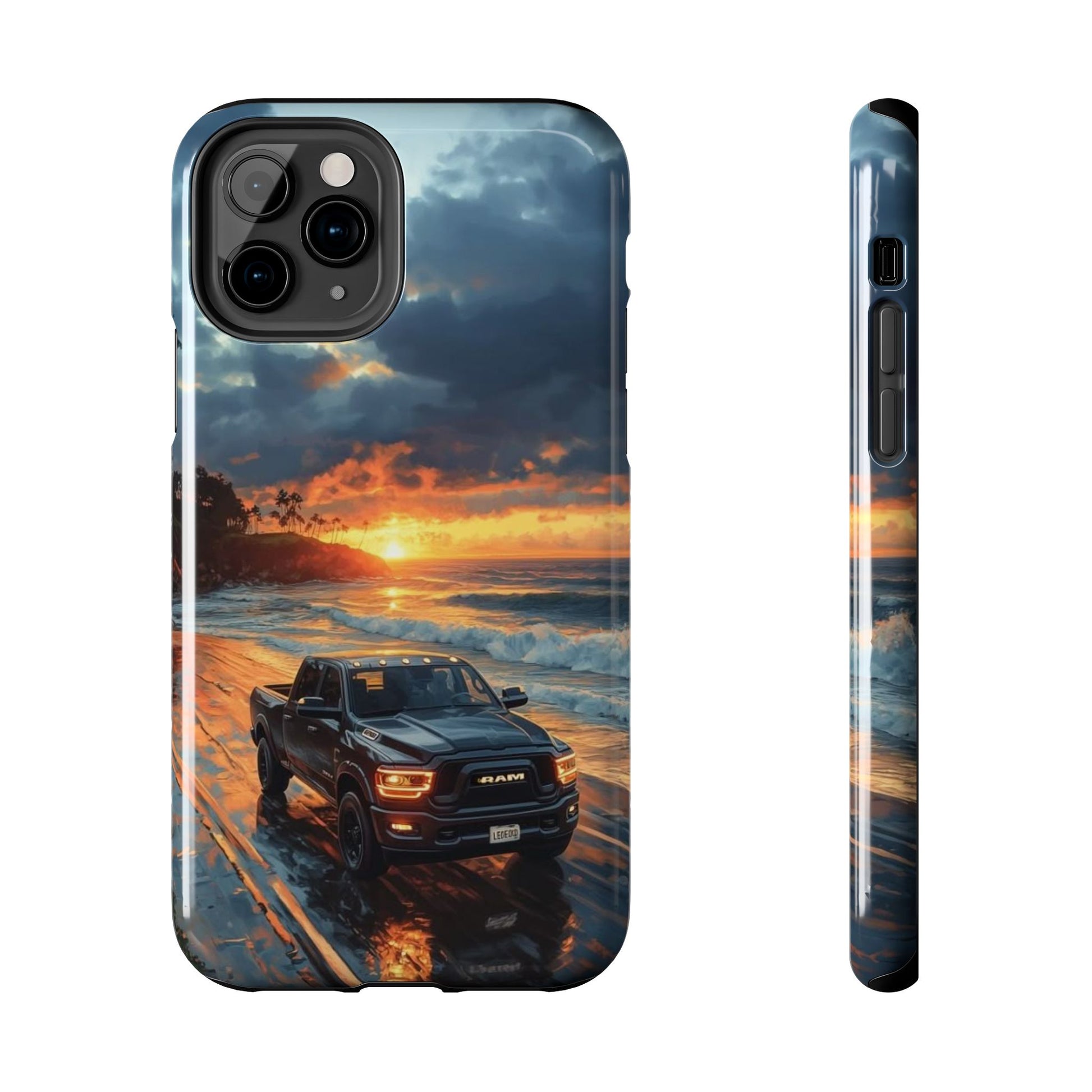 Dodge Ram Beach Phone Cases for Iphones & Samsung Phones Durable