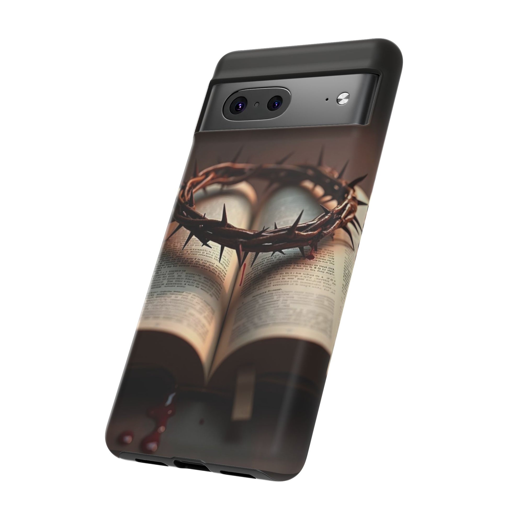 Crown of Thorns and Bible Christian Tough Cases for iPhones, Samsung, and Pixel