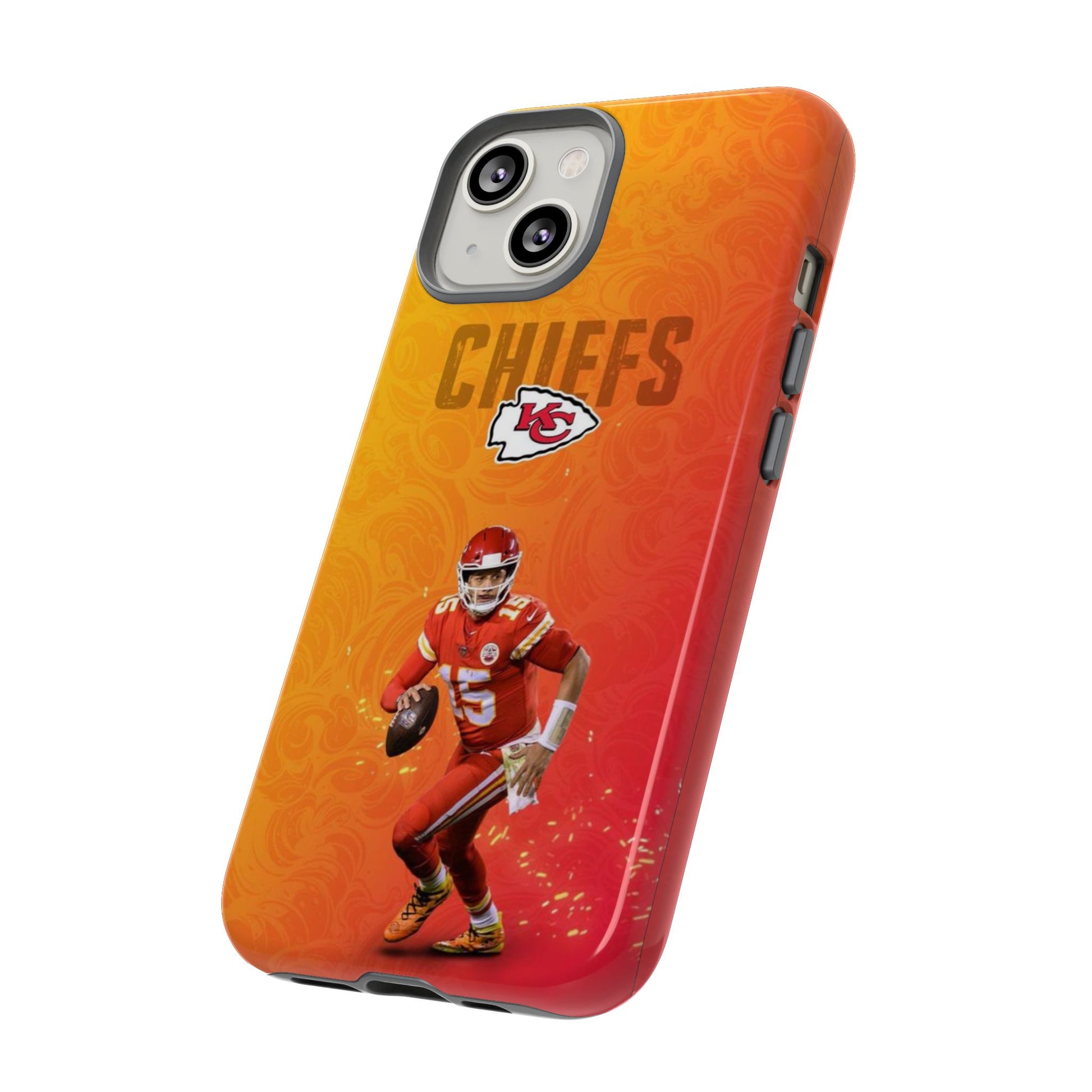 Kansas City Chiefs Patrick Mahomes Football Tough Cases for iPhones, Samsung, and Pixel