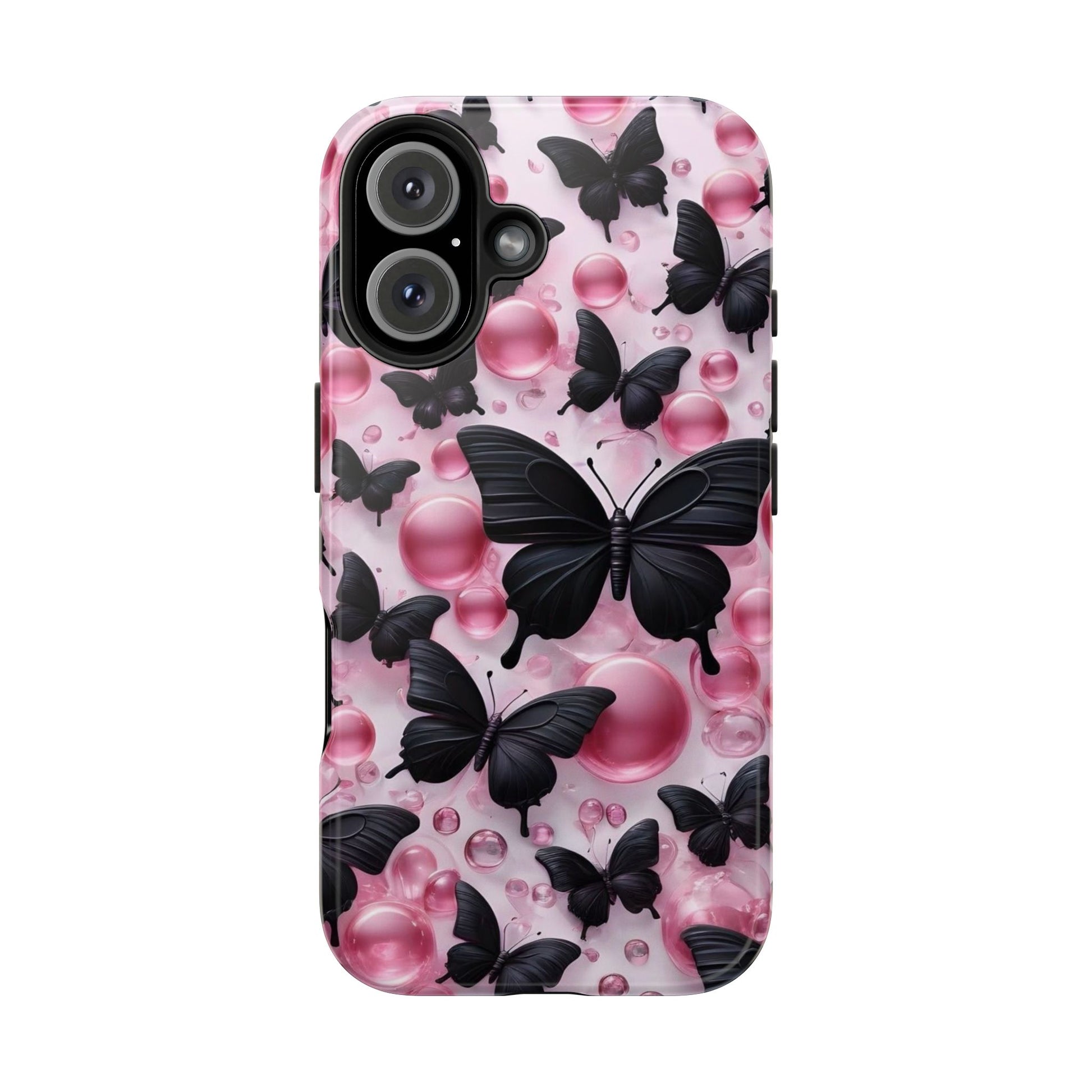 Pearls and Butterflies Theme Phone Cases for iPhones & Samsung Phones