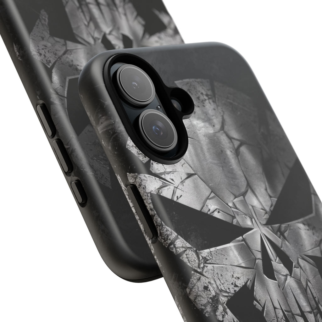 The Punisher Logo Art Tough Cases for iPhones, Samsung, and Pixel