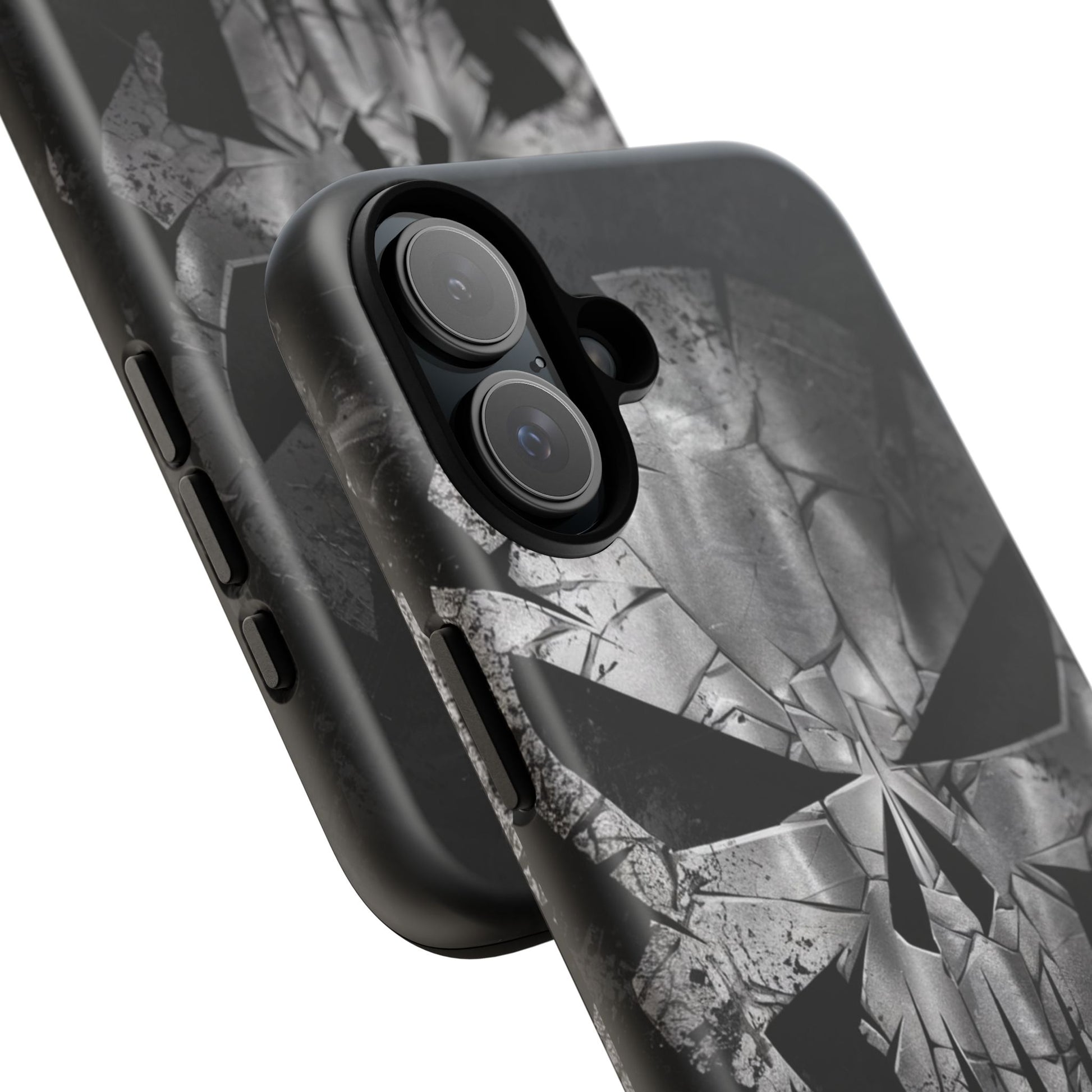 The Punisher Logo Art Tough Cases for iPhones, Samsung, and Pixel