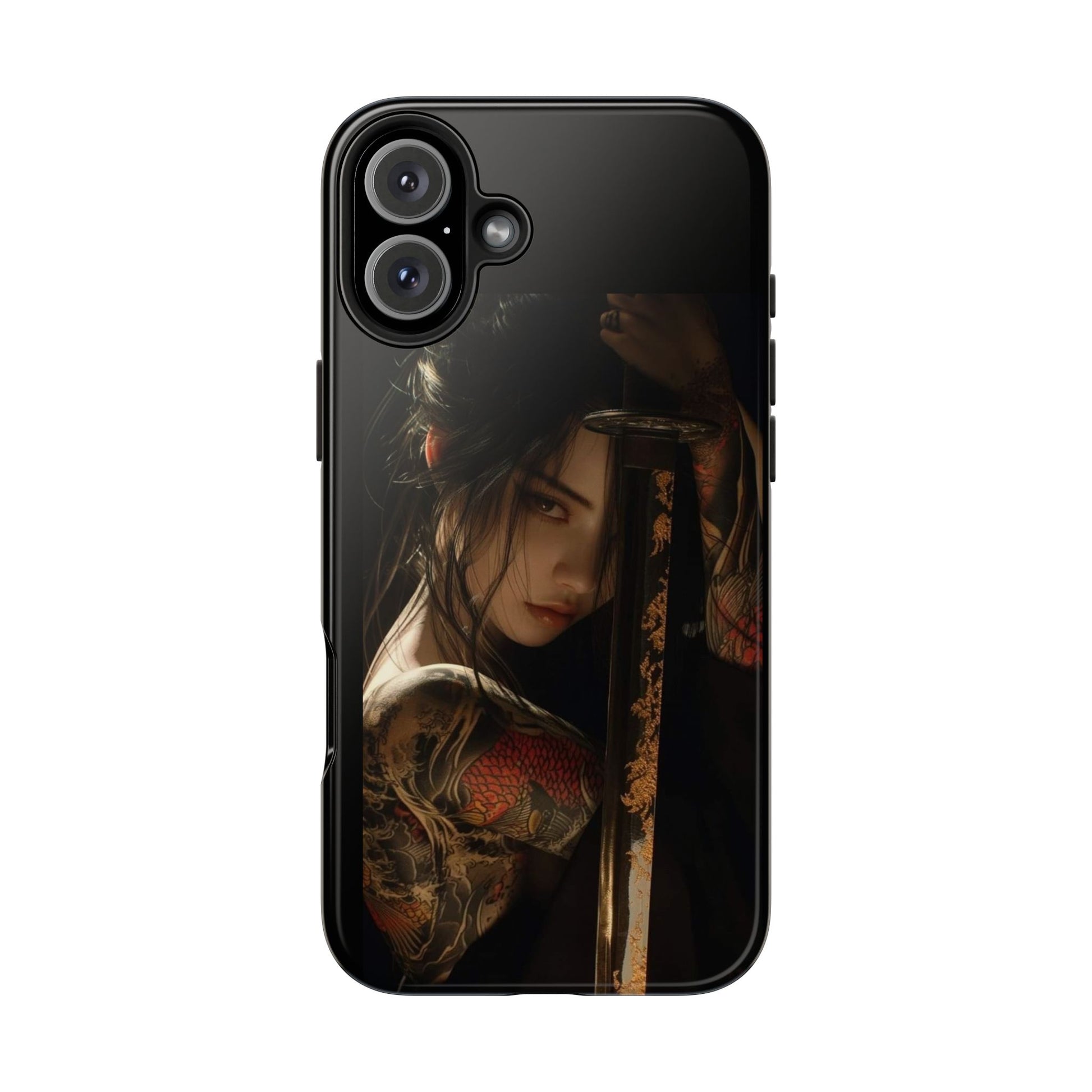 Samurai Female Warrior Design Phone Cases for iPhone & Samsung Galaxy Phones
