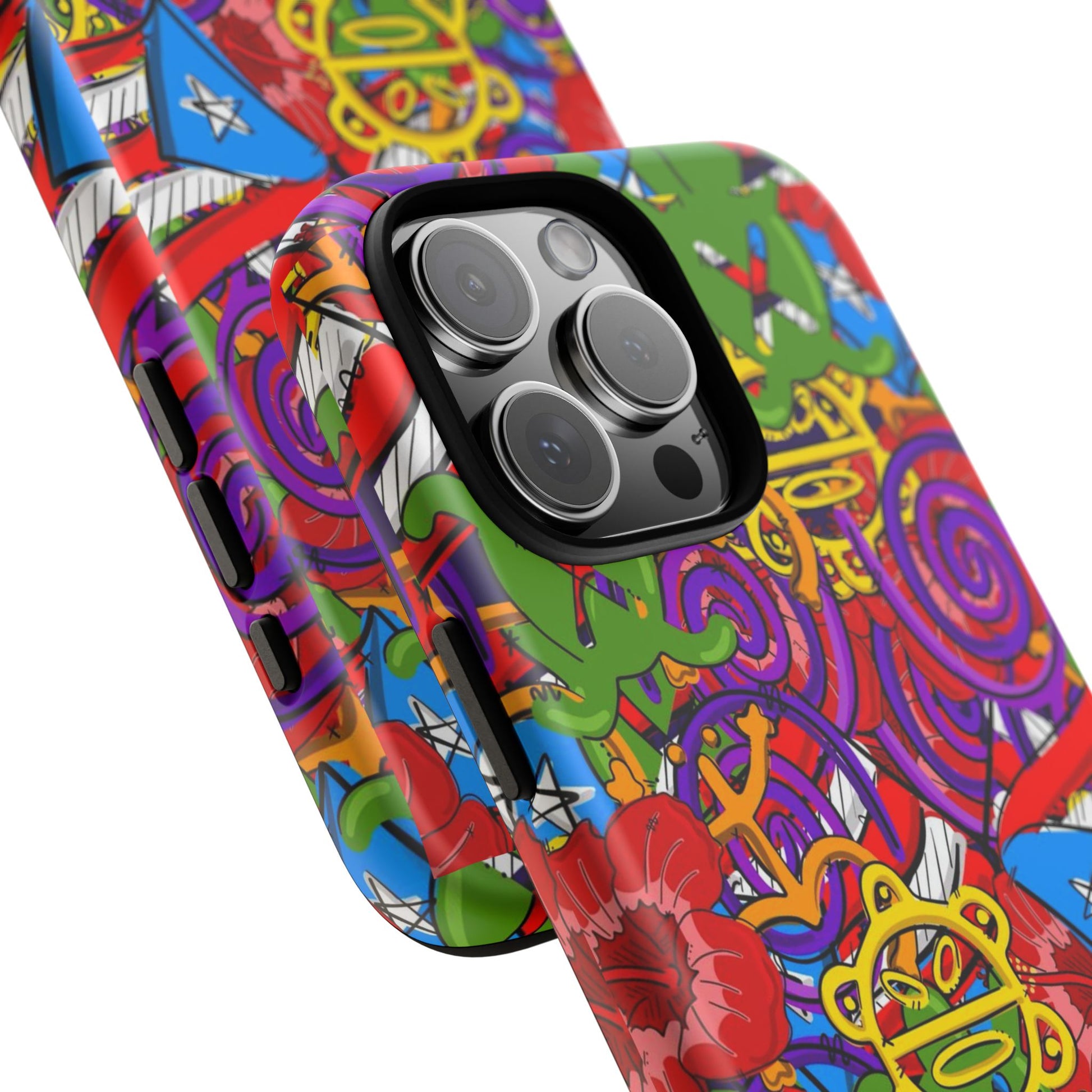 Puerto Rico Taino Tribal Art Tough Cases for iPhones, Samsung, and Pixel
