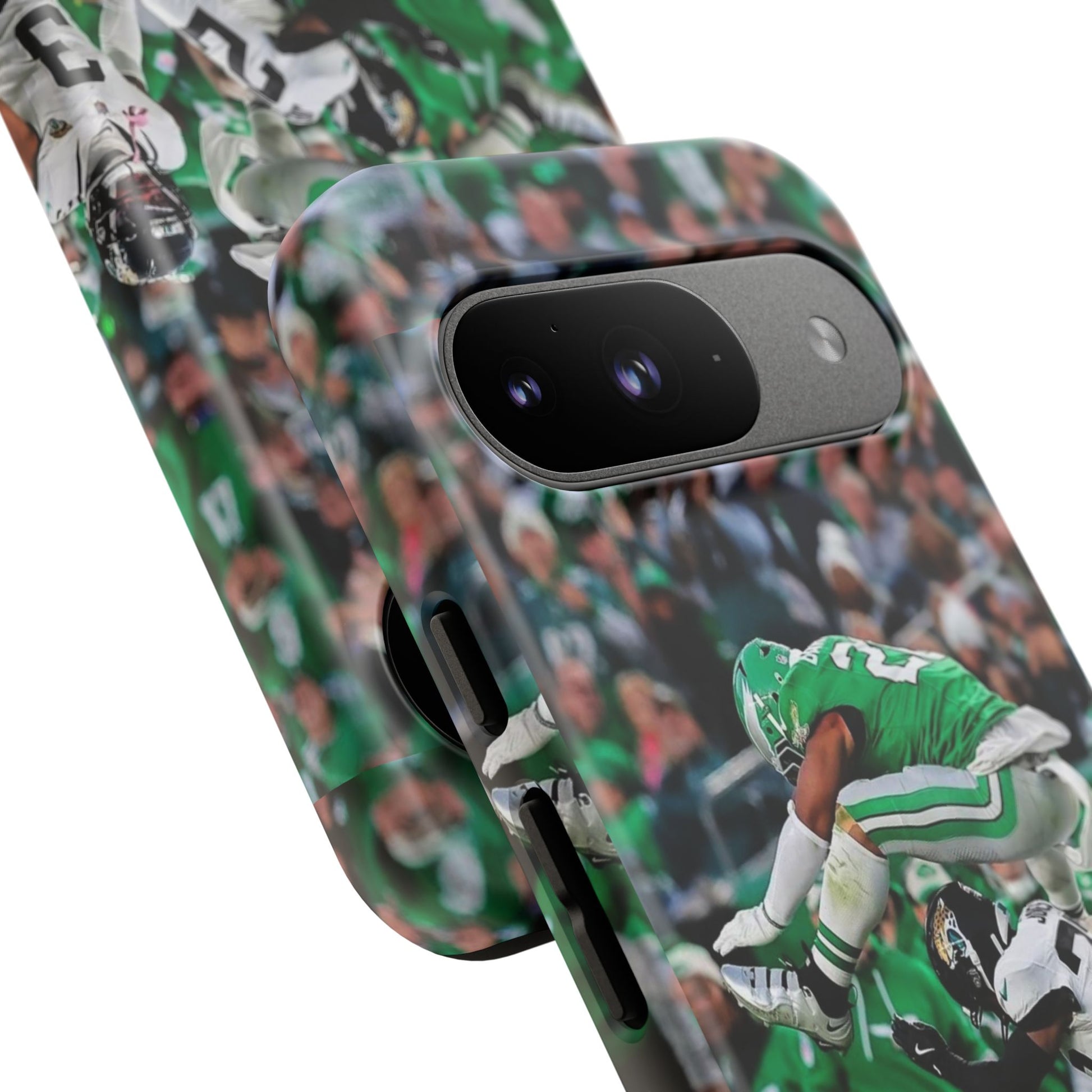 Saquon Barkley The Huddle Eagles Football Tough Cases for iPhones, Samsung, and Pixel