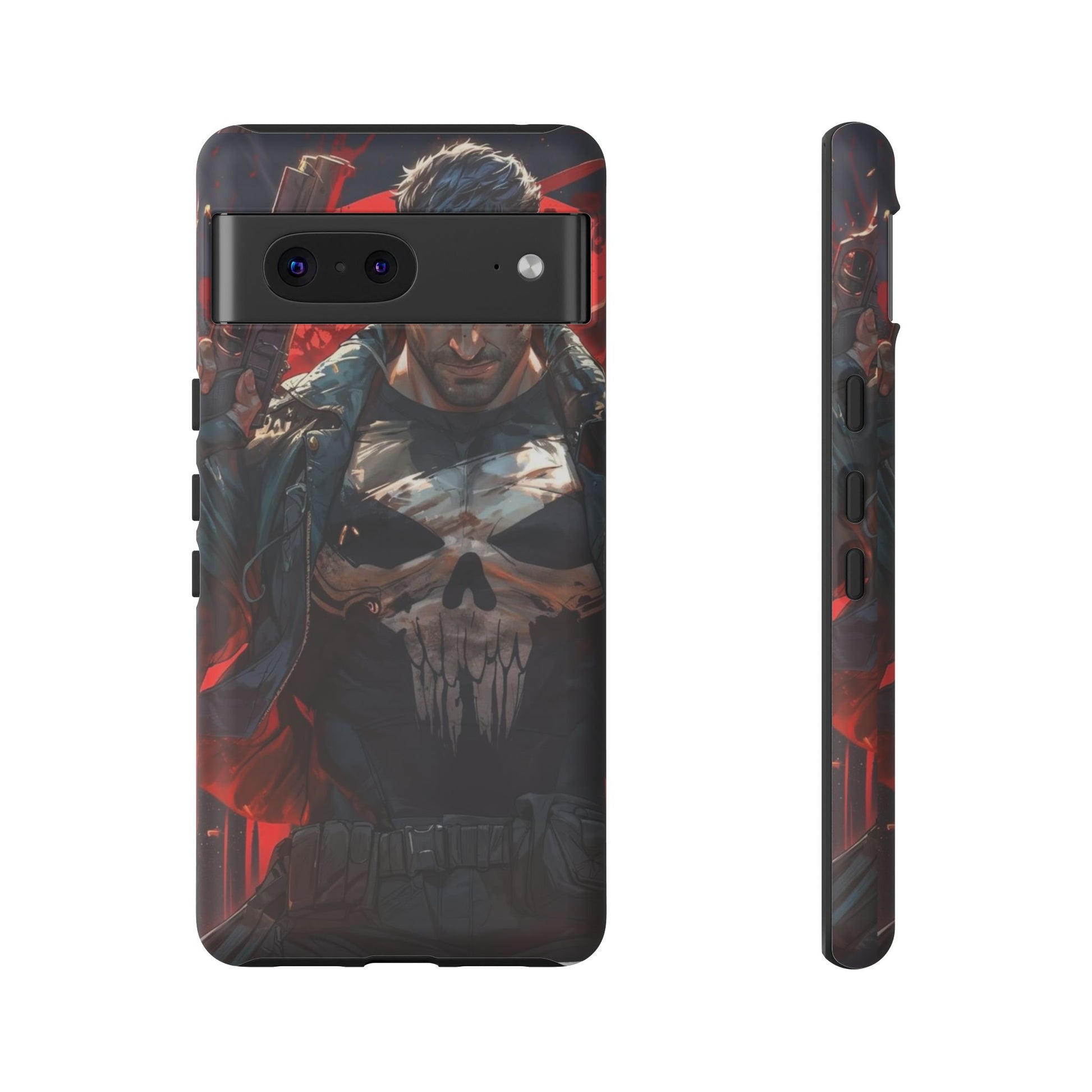 Punisher Tough Cases for iPhones, Samsung, and Pixel