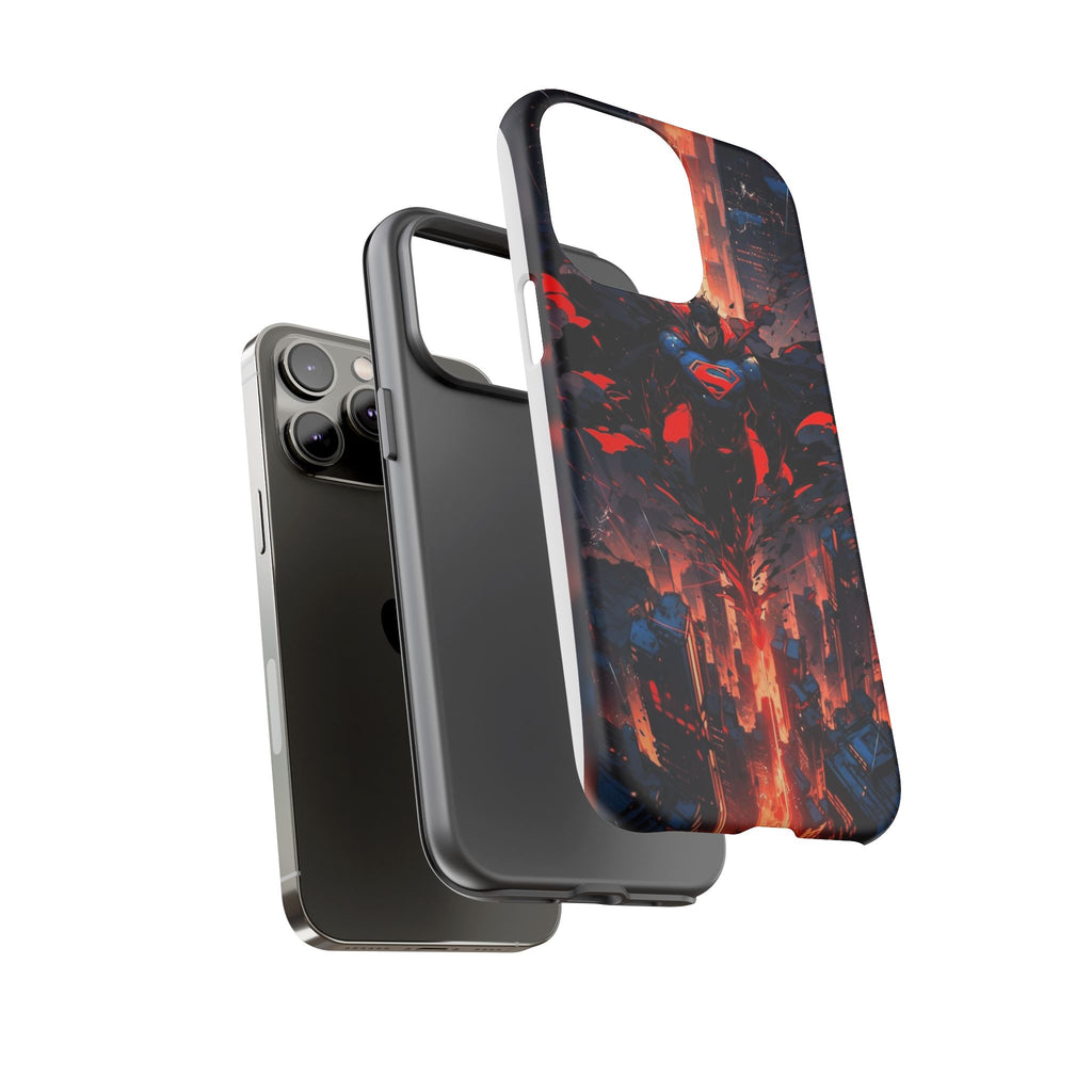 Anime Superman Tough Cases for iPhones, Samsung, and Pixel